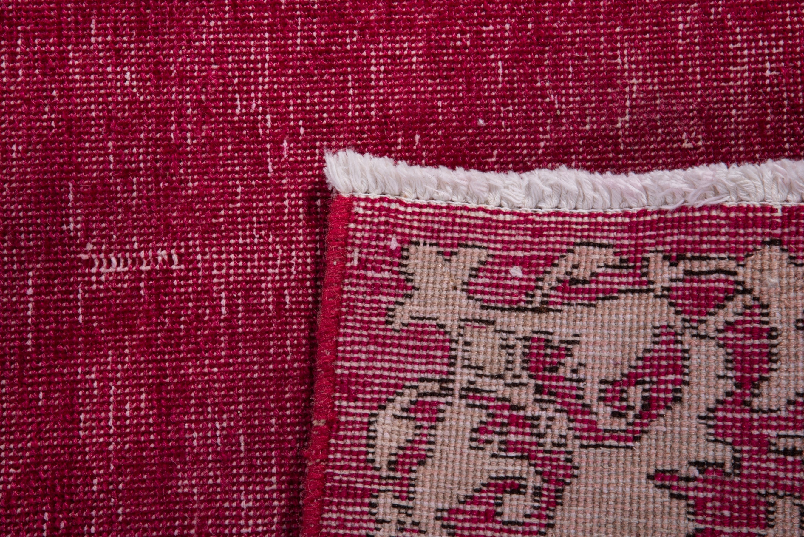 Persian Tabriz runner rug in burgundy and cream, view 15 of 15