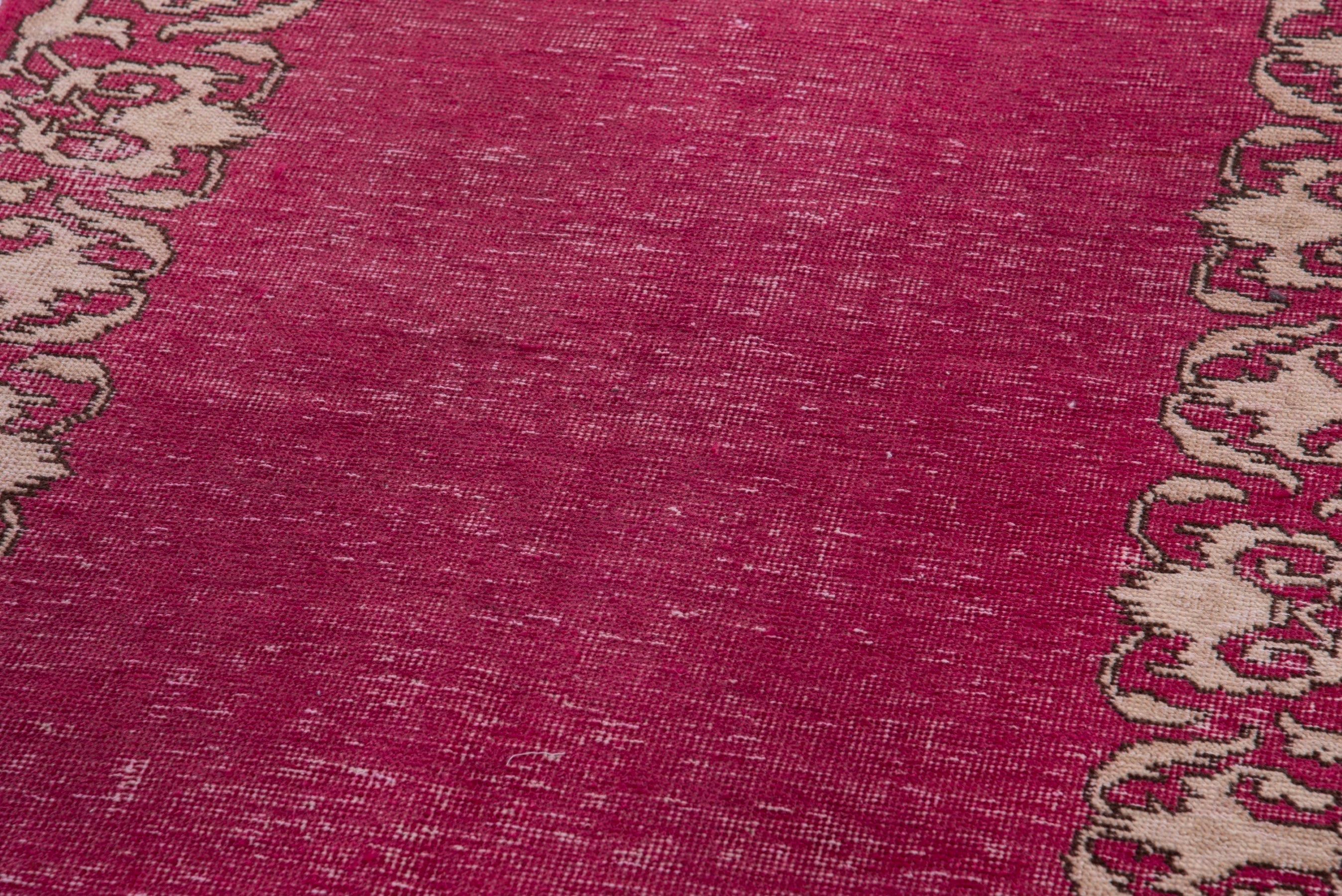 Persian Tabriz runner rug in burgundy and cream, view 9 of 15