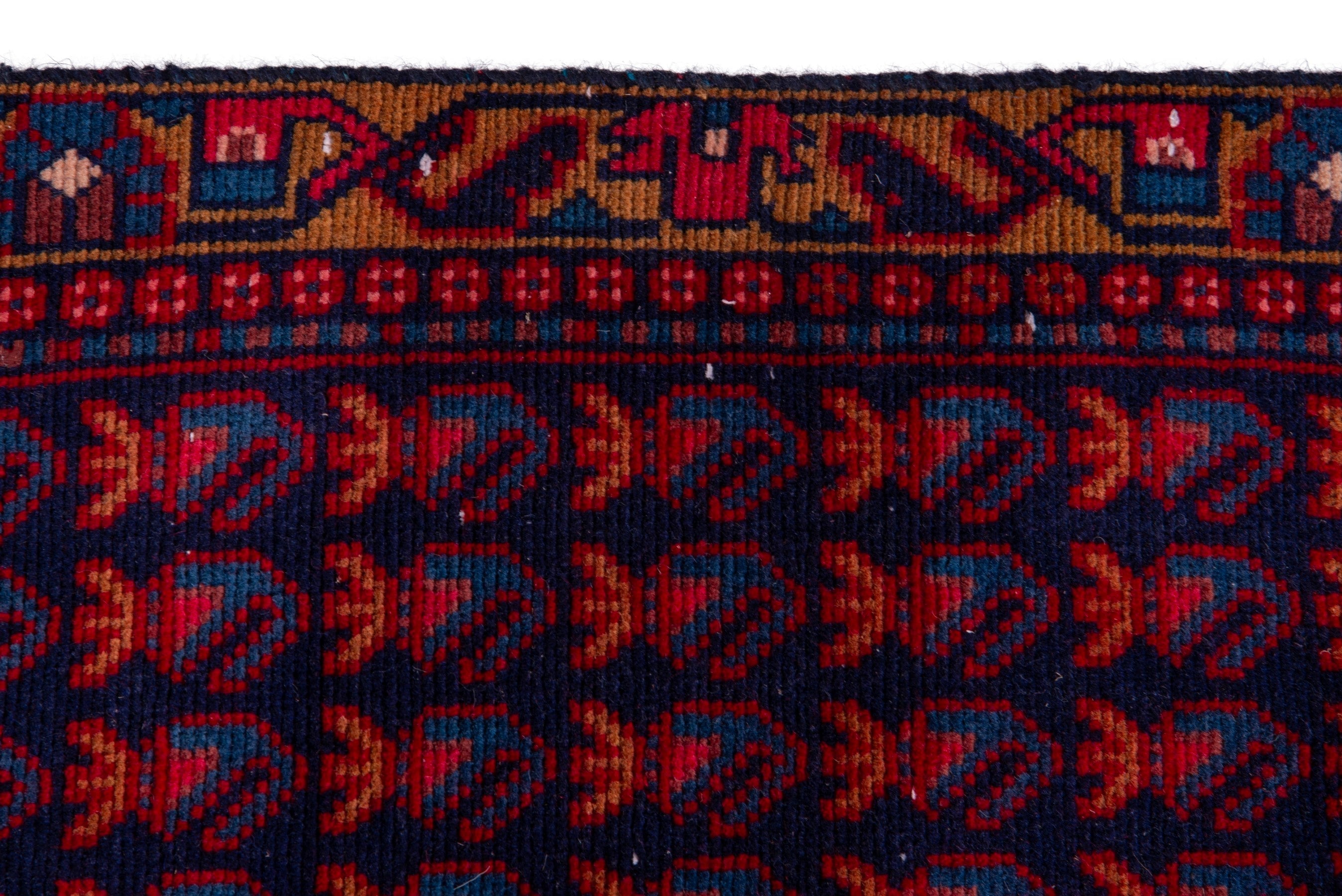 Persian Vist runner rug in burgundy and deep red, view 12 of 17