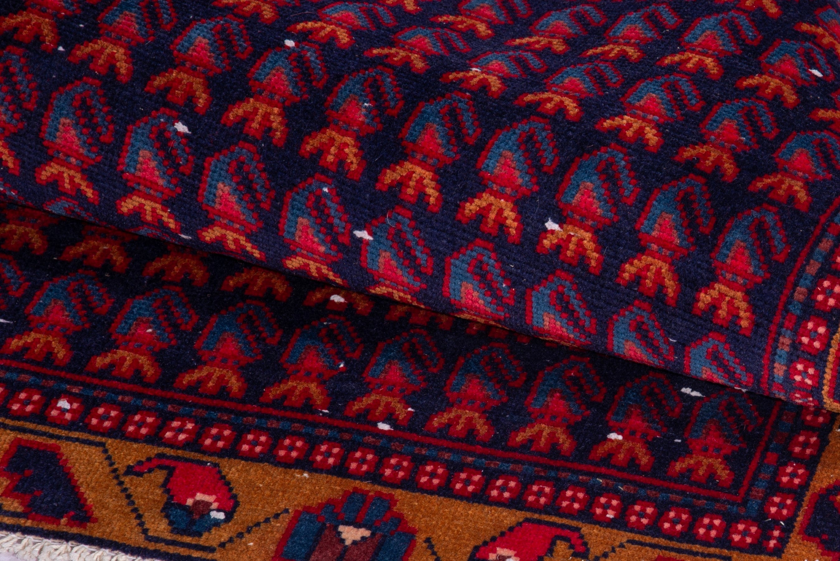Persian Vist runner rug in burgundy and deep red, view 13 of 17