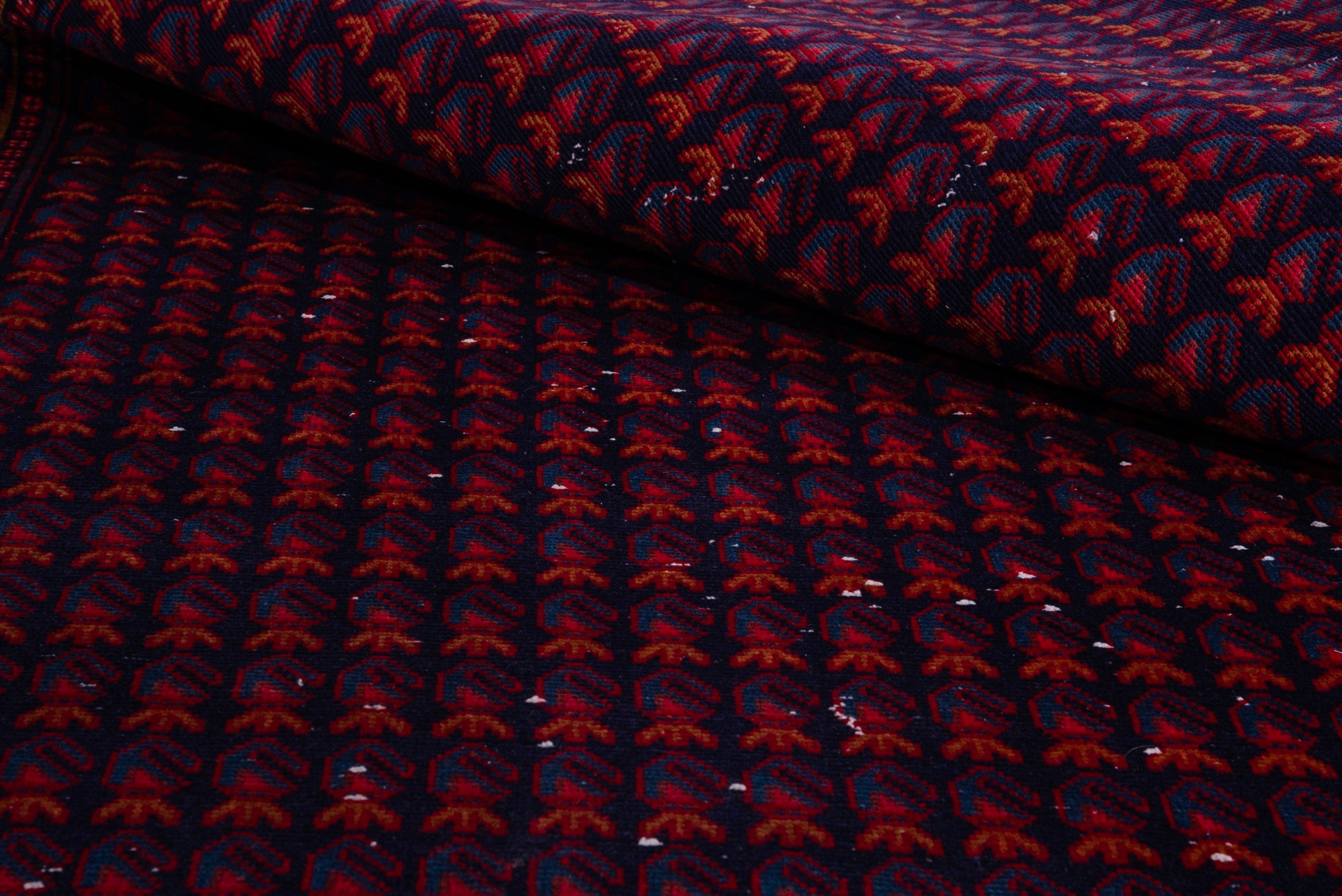 Persian Vist runner rug in burgundy and deep red, view 16 of 17