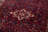 Turkish Anatolian runner rug in deep red and charcoal, view 18 of 18
