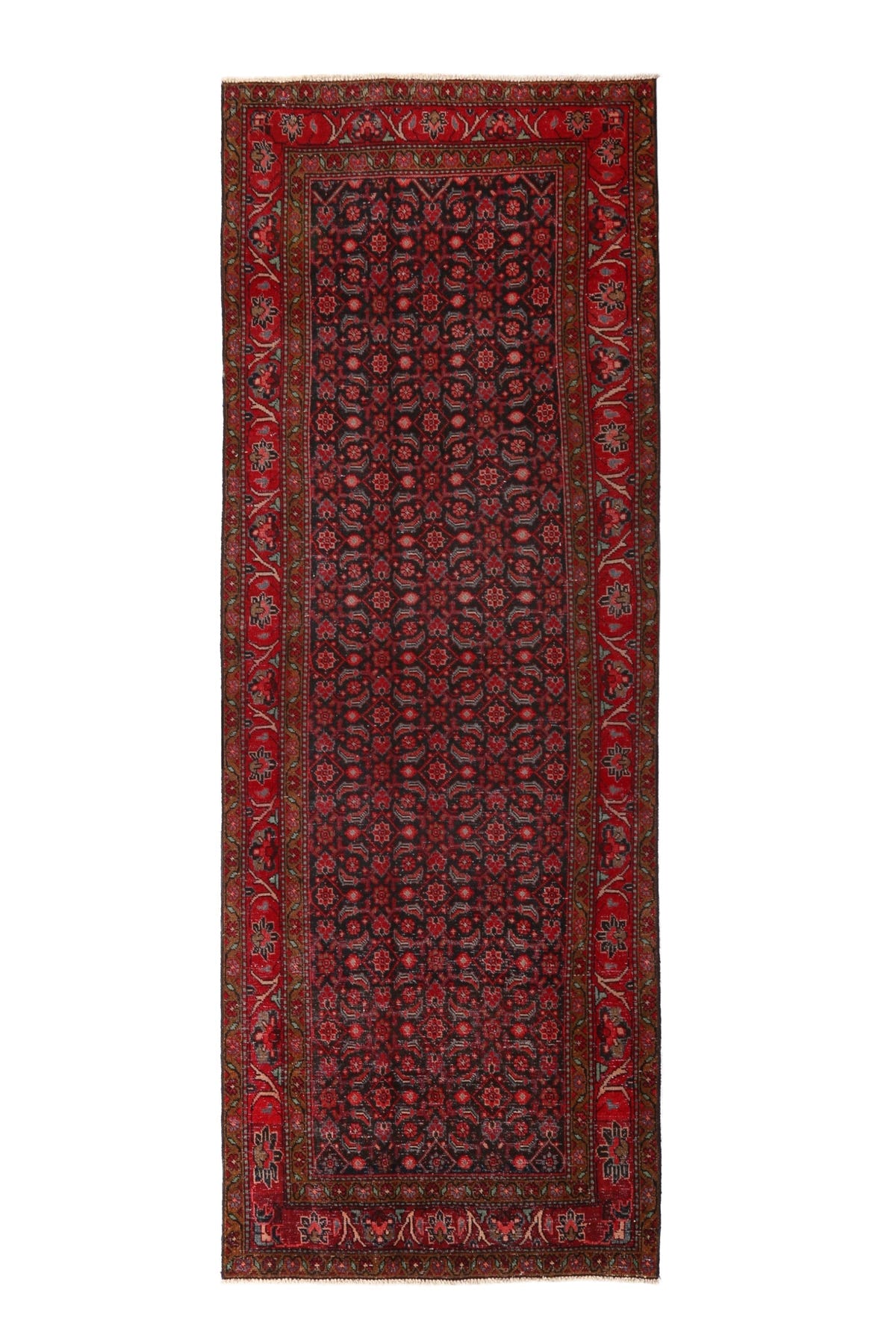 1278, Persian Hamadan Runner Rug