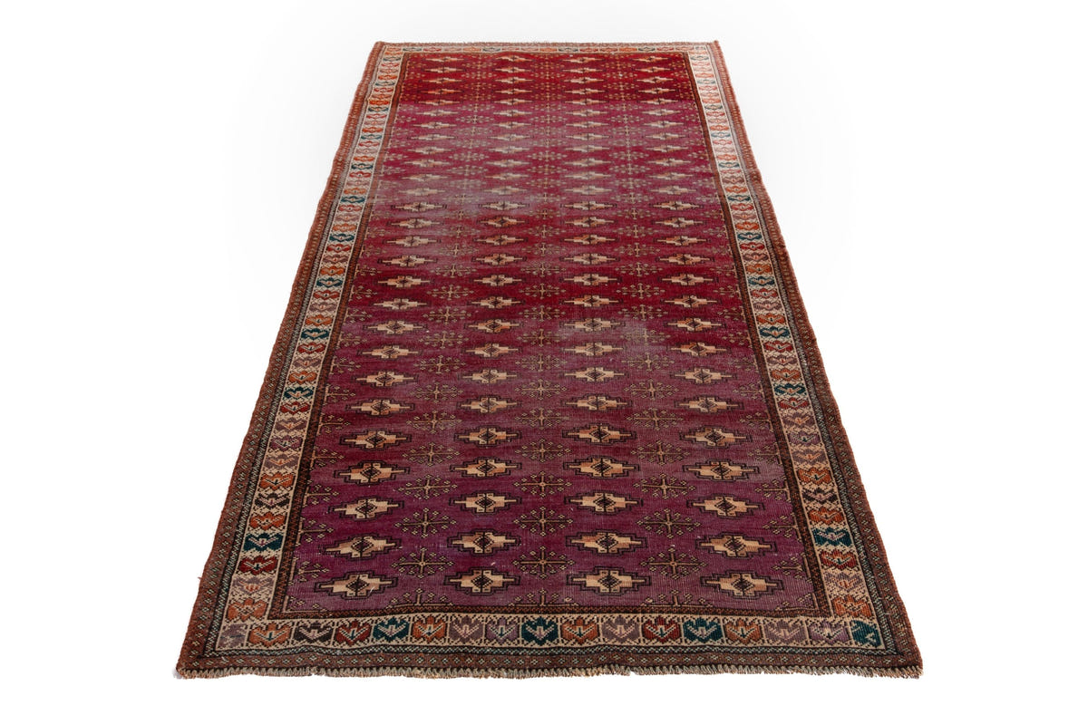 1289, Persian Torkaman Runner Rug