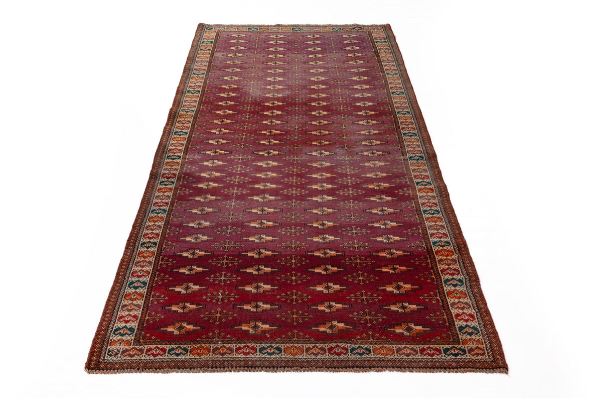 1289, Persian Torkaman Runner Rug