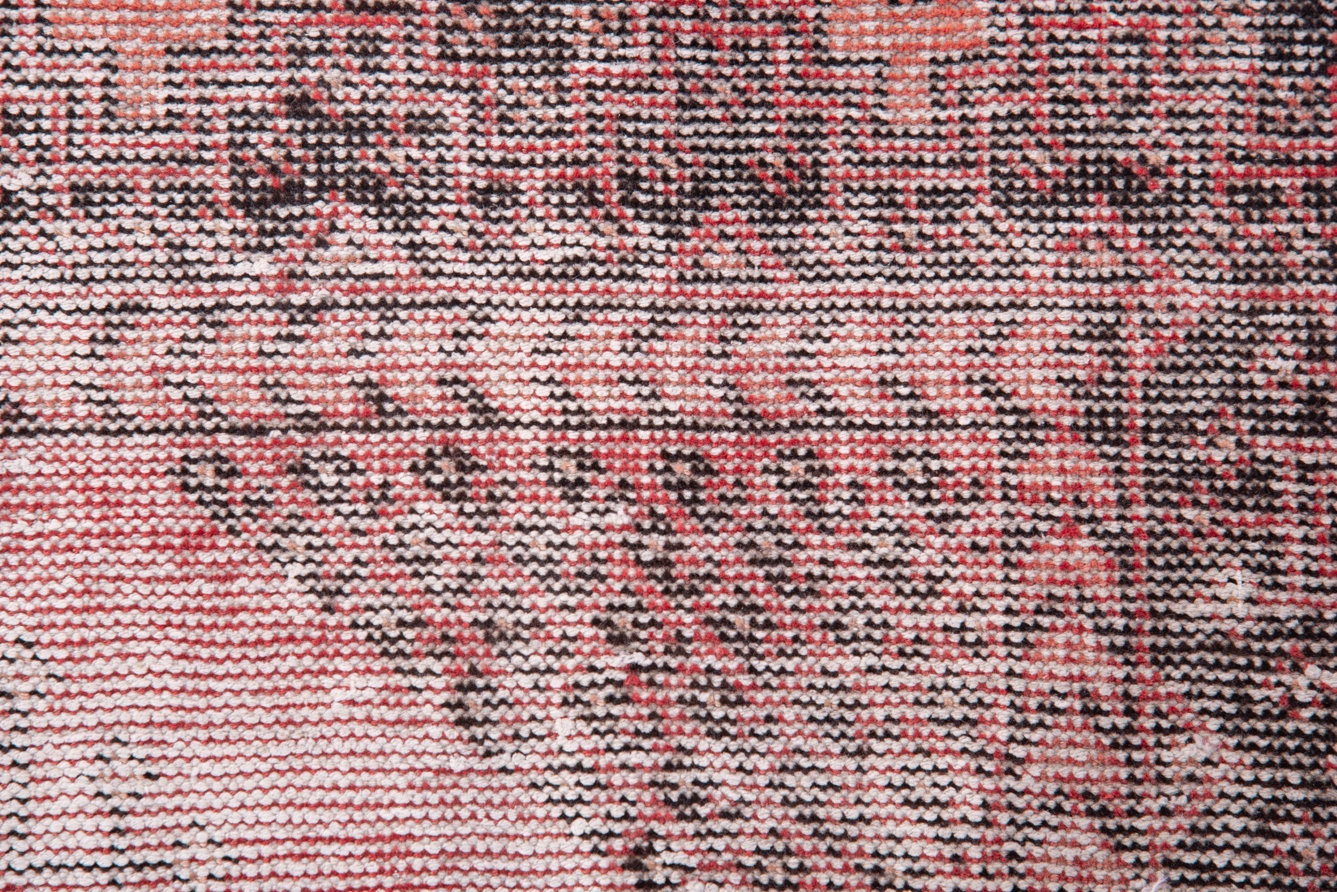 Persian Ferdos area rug in muted pink and dusty rose, view 11 of 17