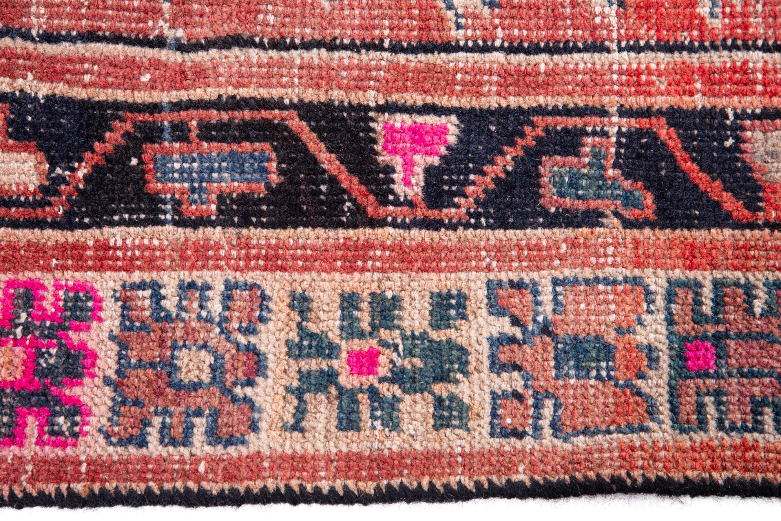 Persian Lori runner rug in deep red and burgundy, view 10 of 18