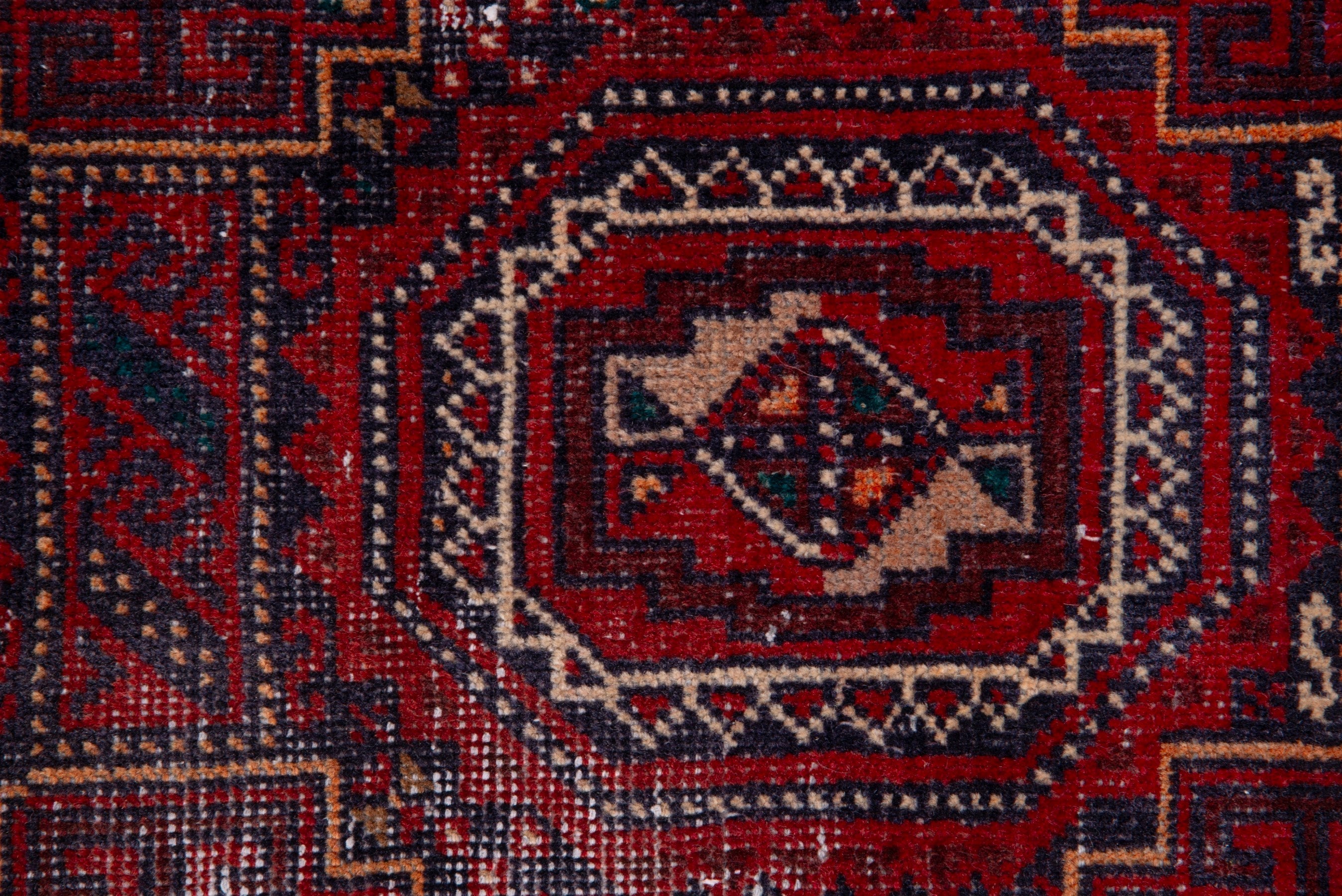 Persian Baluch accent rug in burgundy and deep red, view 11 of 16