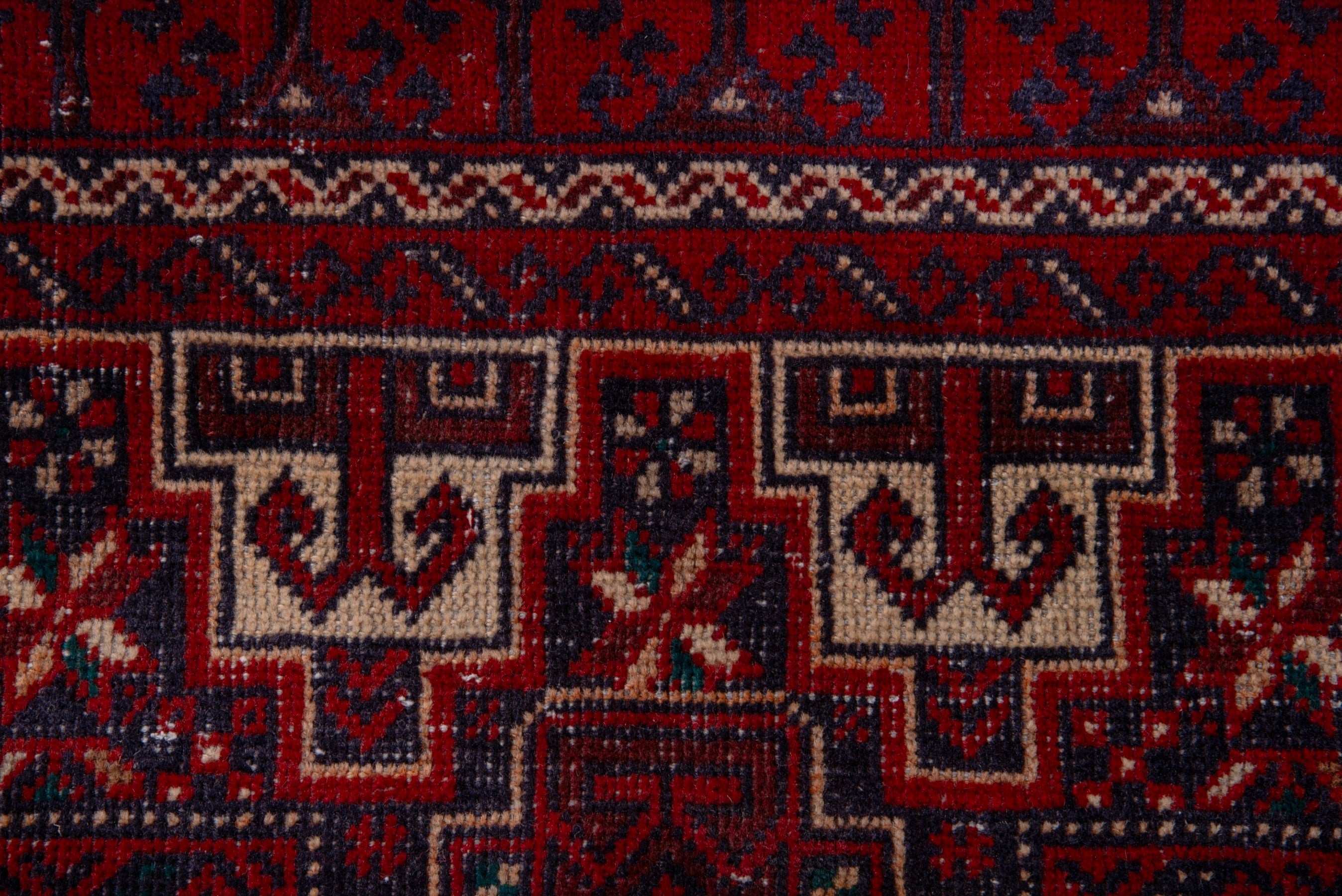 Persian Baluch accent rug in burgundy and deep red, view 12 of 16