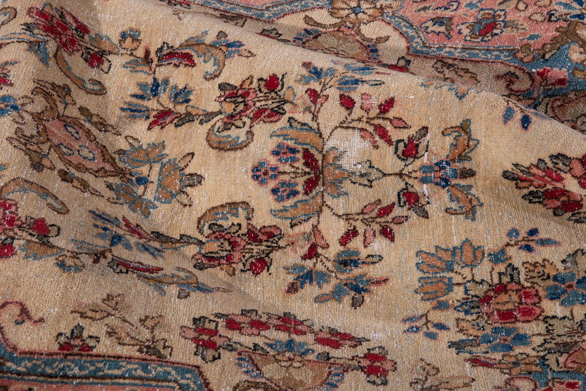 1370, Persian Kerman Runner Rug