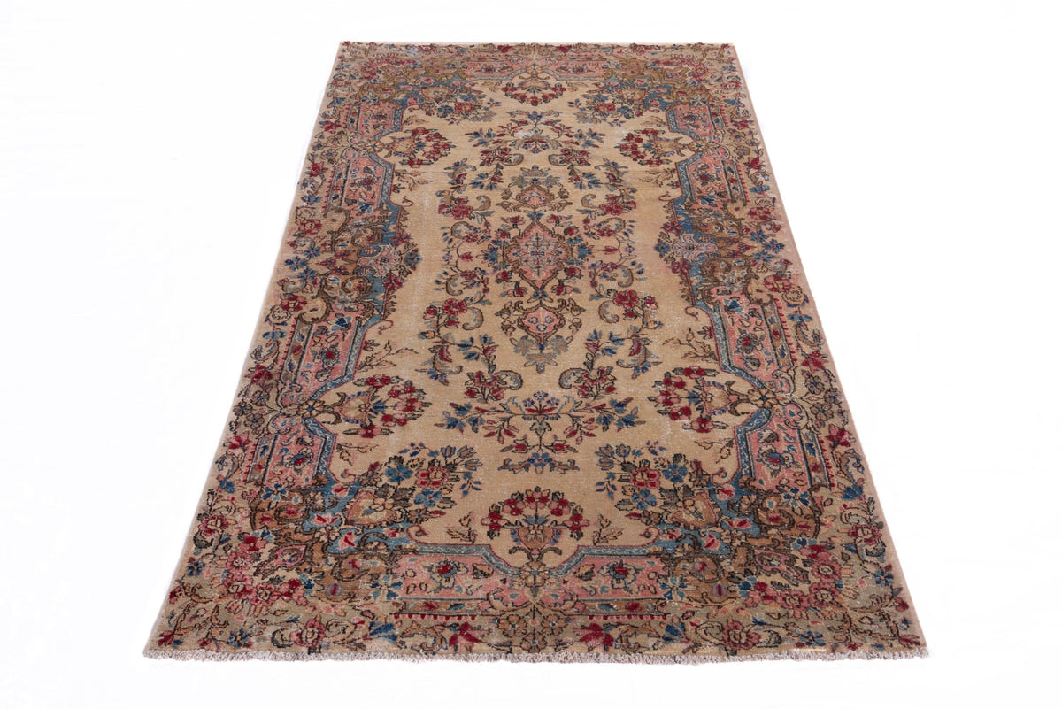1370, Persian Kerman Runner Rug