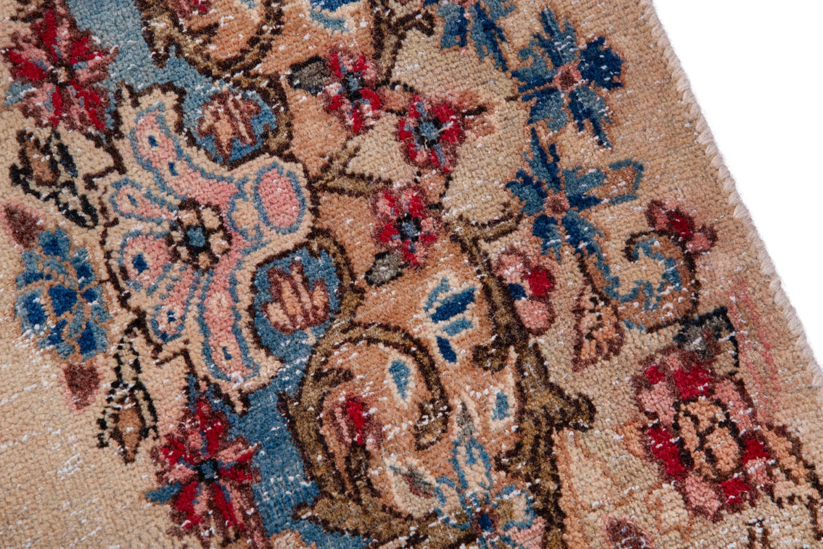 1370, Persian Kerman Runner Rug