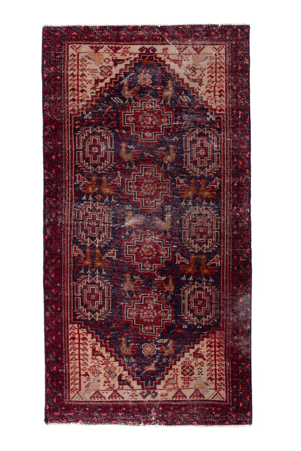 1371, Persian Baluch Area Rug