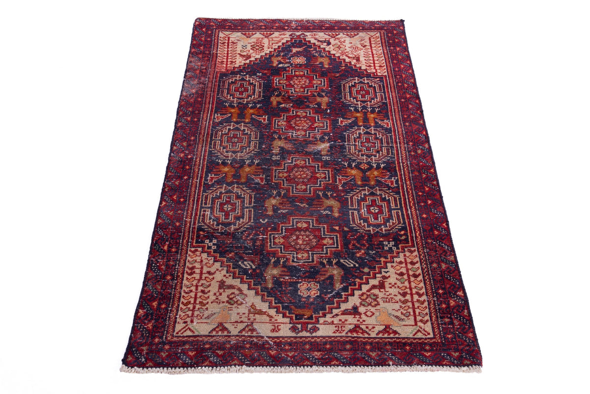 1371, Persian Baluch Area Rug