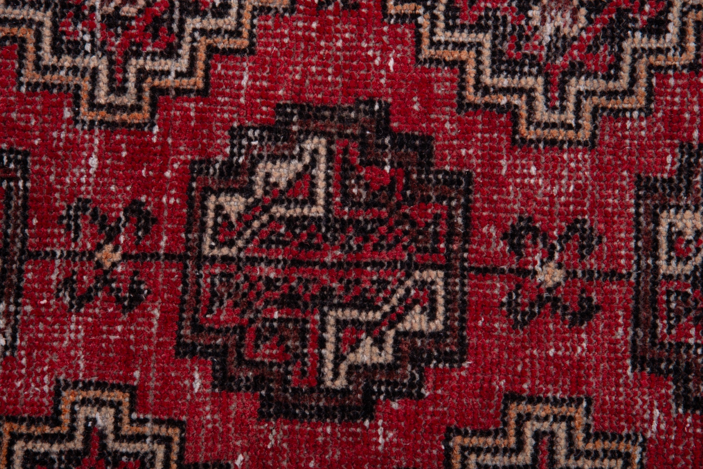 Persian Ferdos accent rug in deep red and dark brown, view 11 of 15