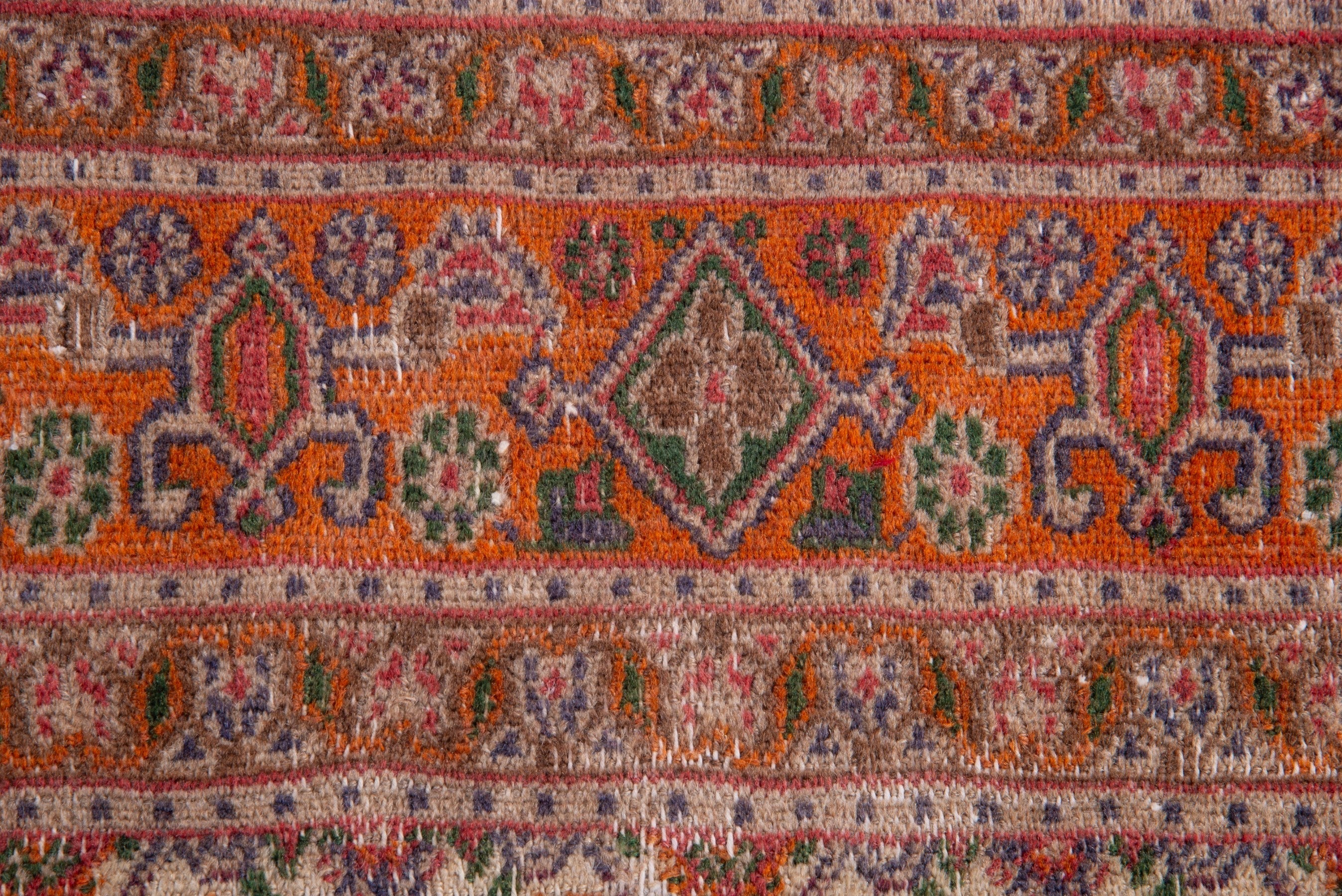 Persian Birjand runner rug in cream and rust, view 11 of 17