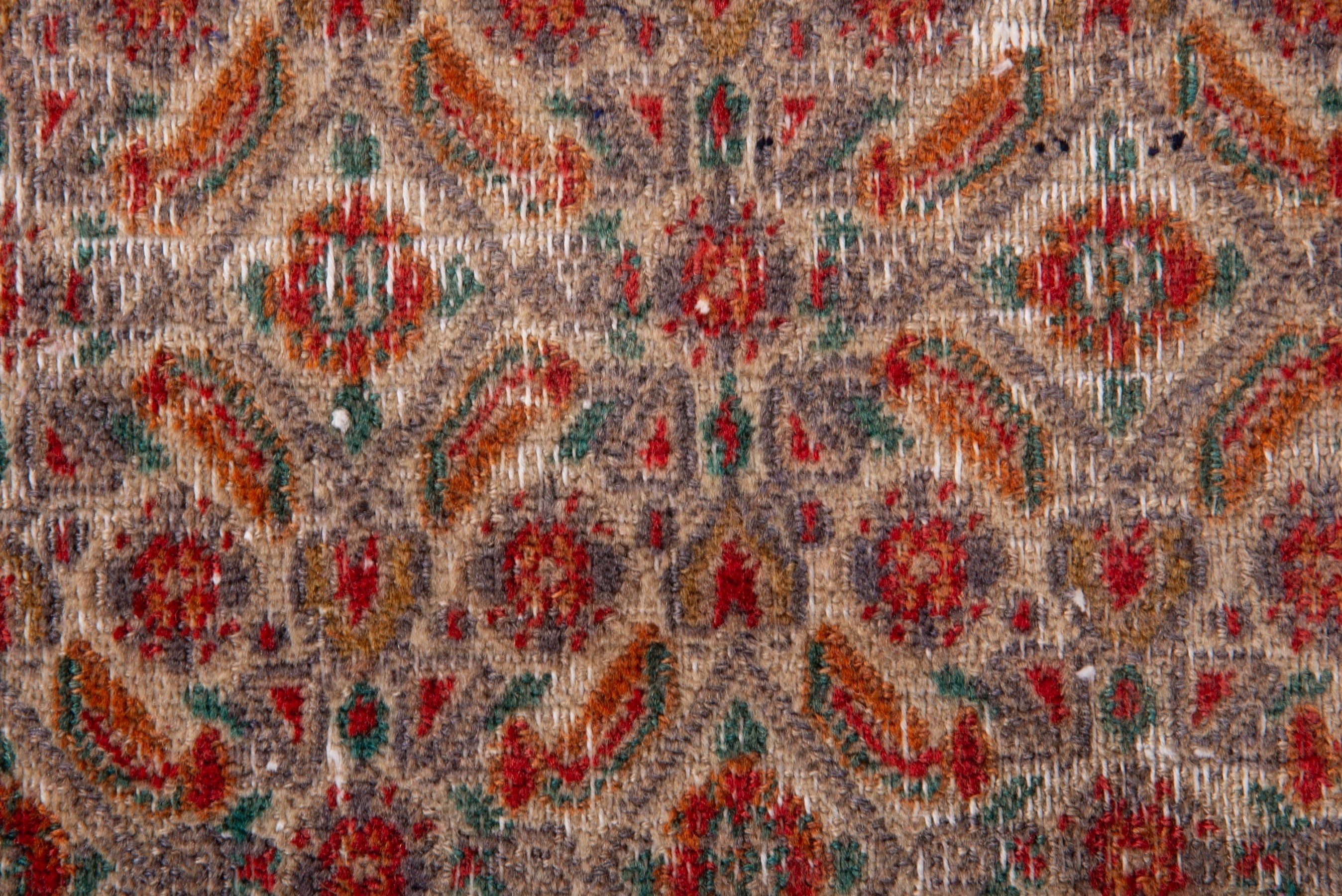 Persian Birjand runner rug in cream and rust, view 12 of 17