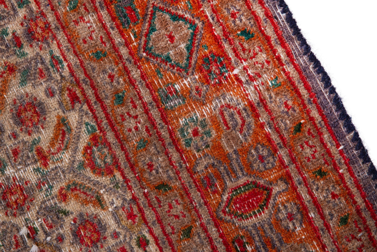 1378, Persian Birjand Runner Rug