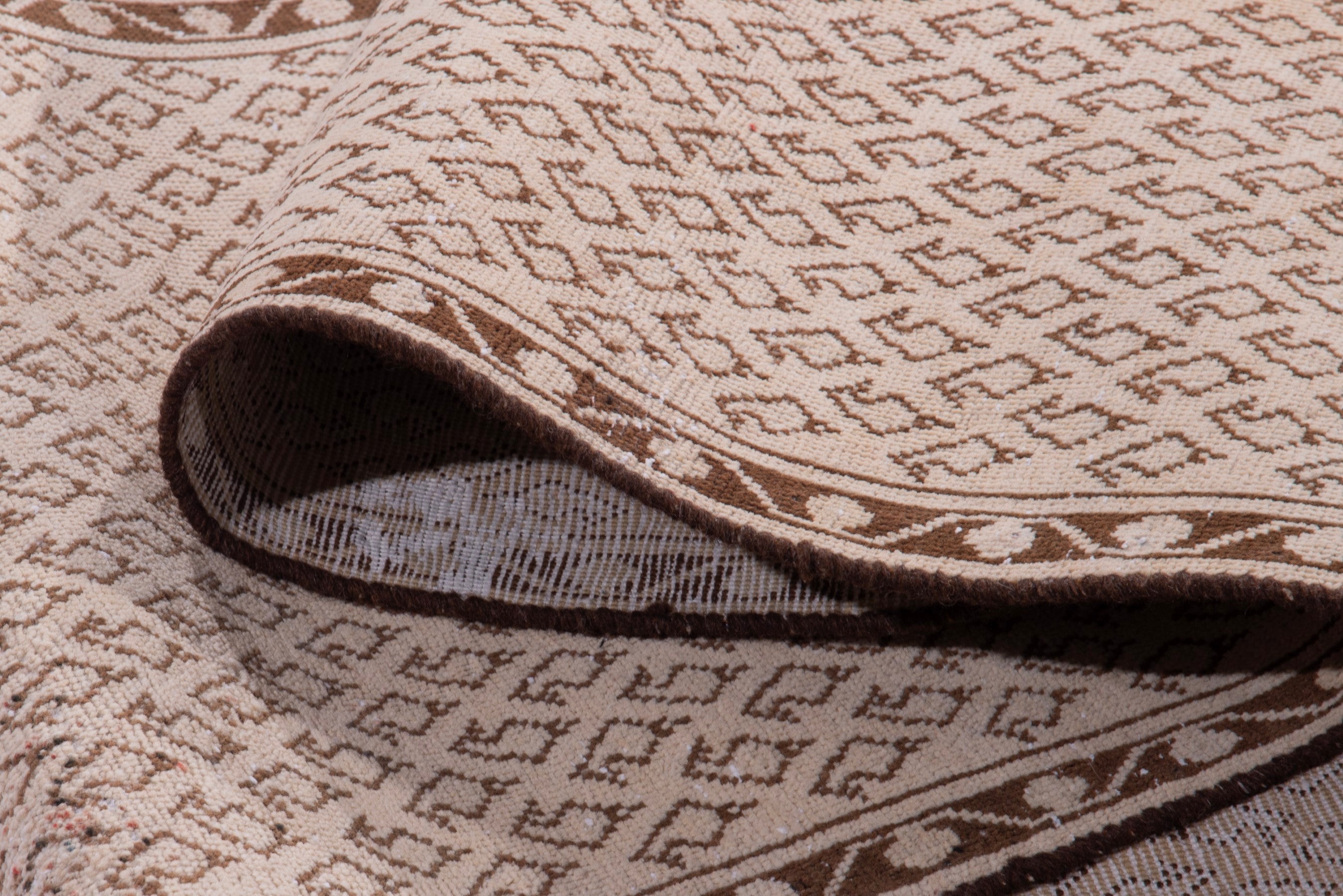 Persian Arak runner rug in taupe and greige, view 13 of 17