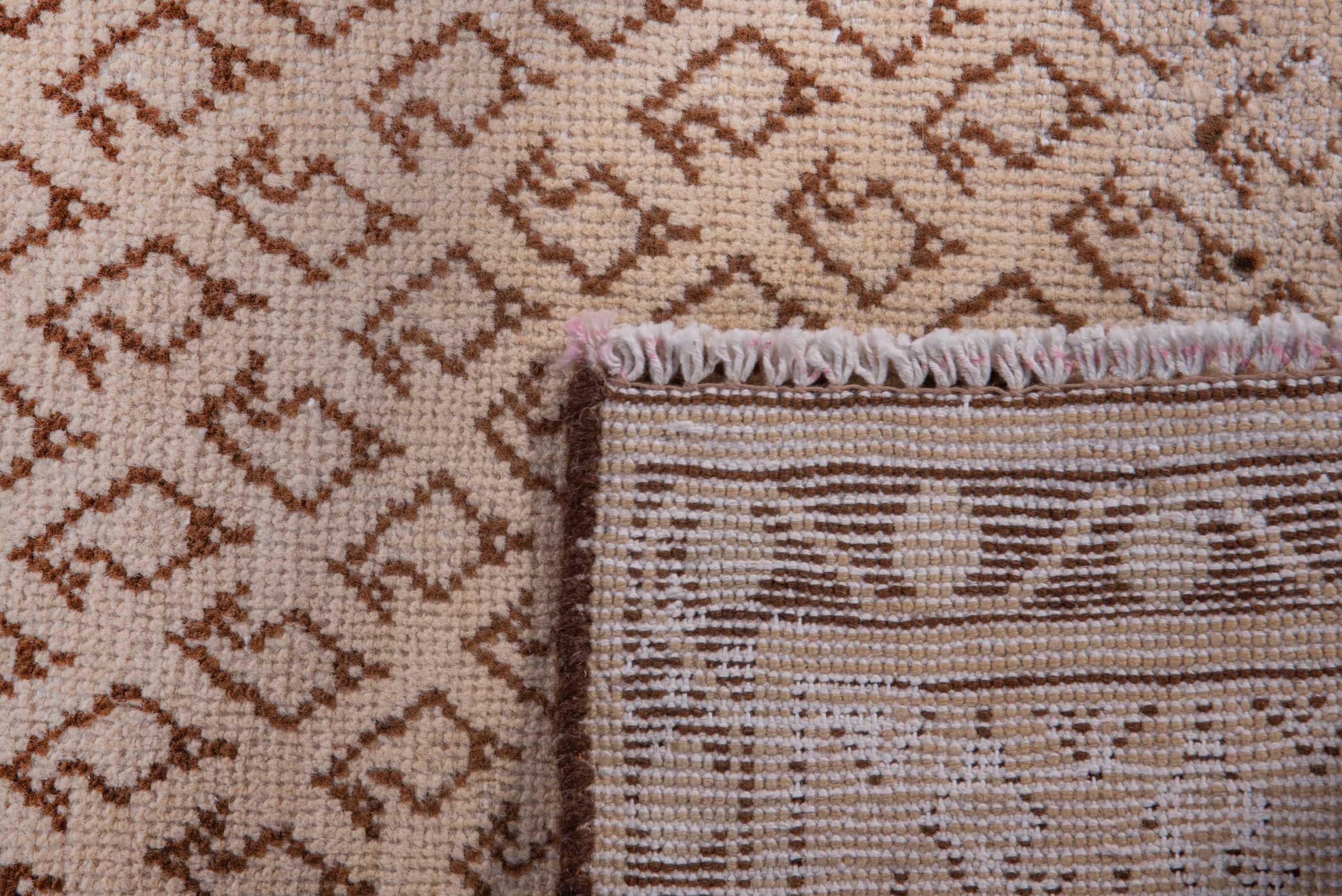 Persian Arak runner rug in taupe and greige, view 17 of 17