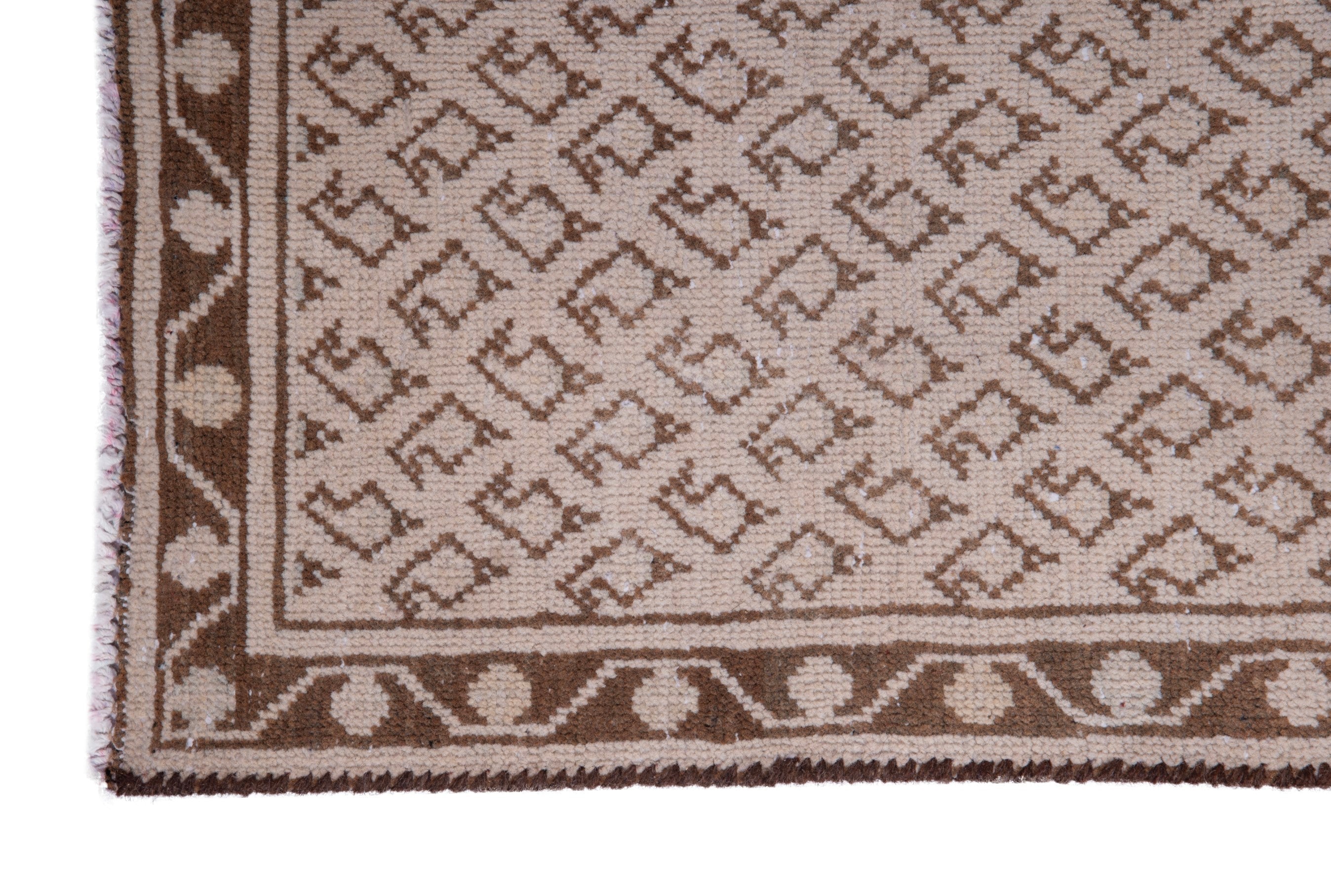 Persian Arak runner rug in taupe and greige, view 5 of 17