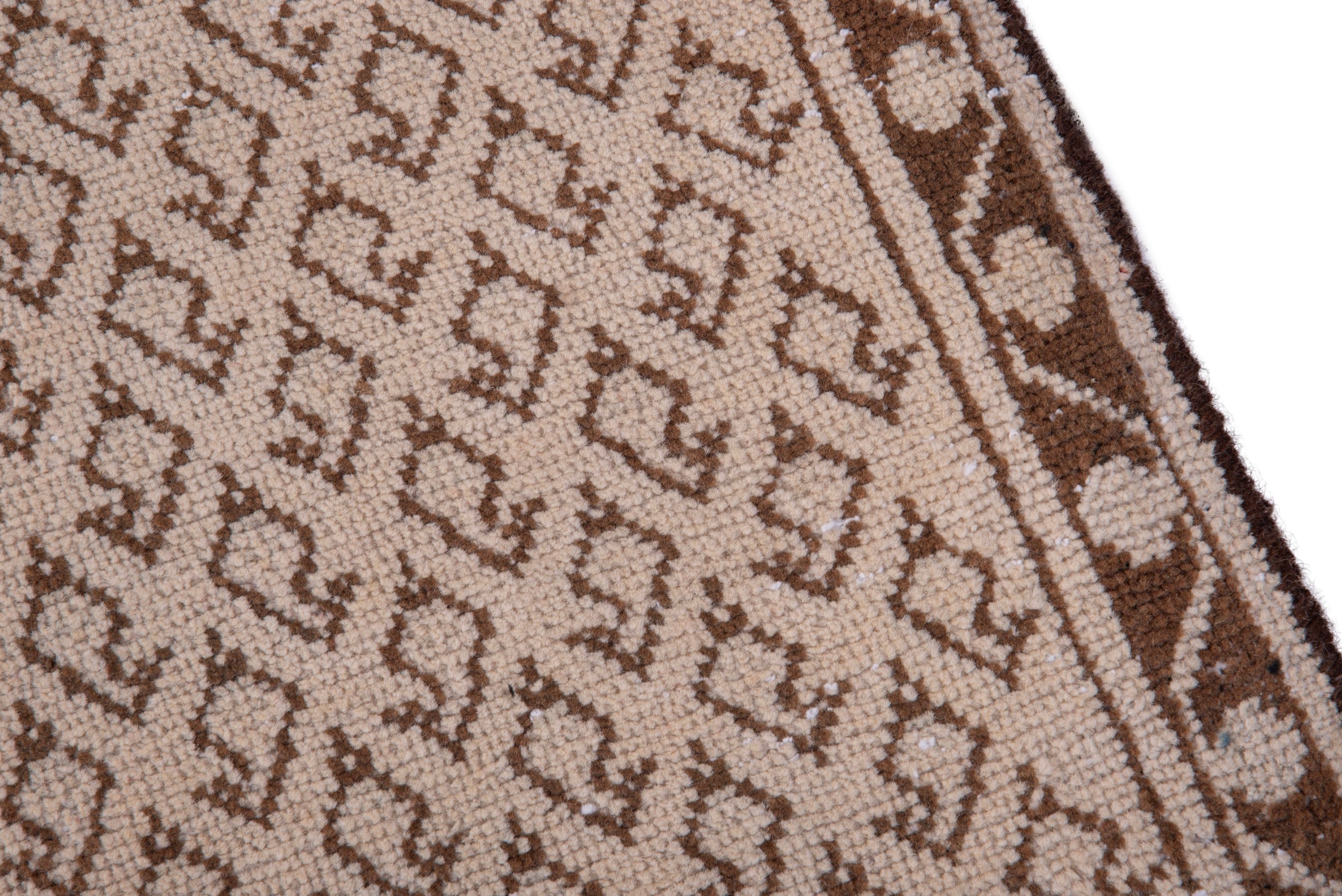 Persian Arak runner rug in taupe and greige, view 7 of 17