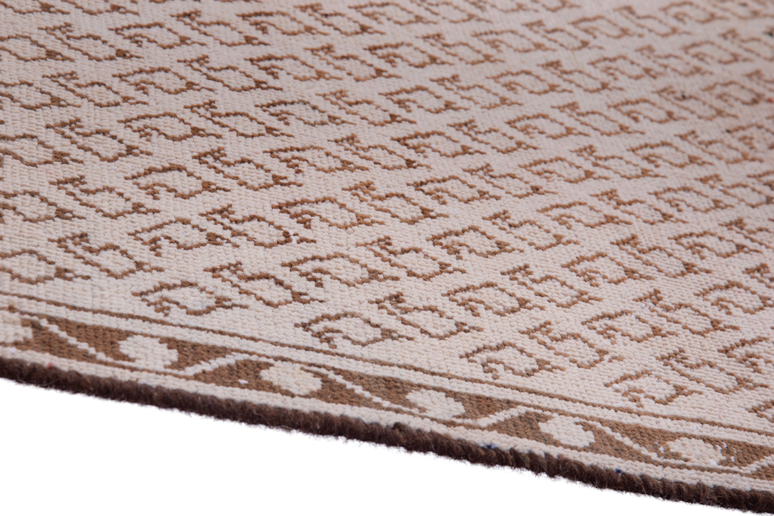 Persian Arak runner rug in taupe and greige, view 8 of 17