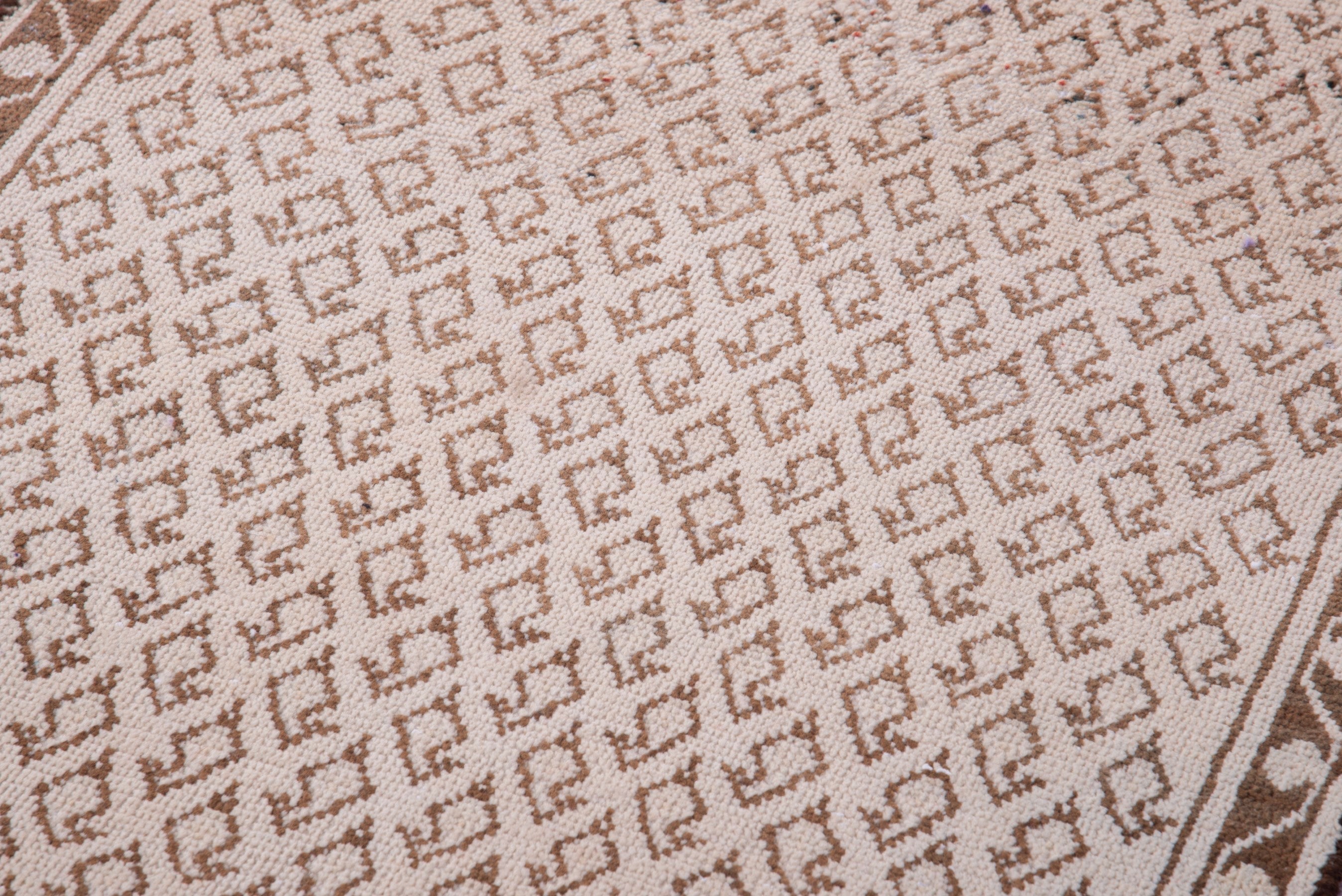 Persian Arak runner rug in taupe and greige, view 9 of 17