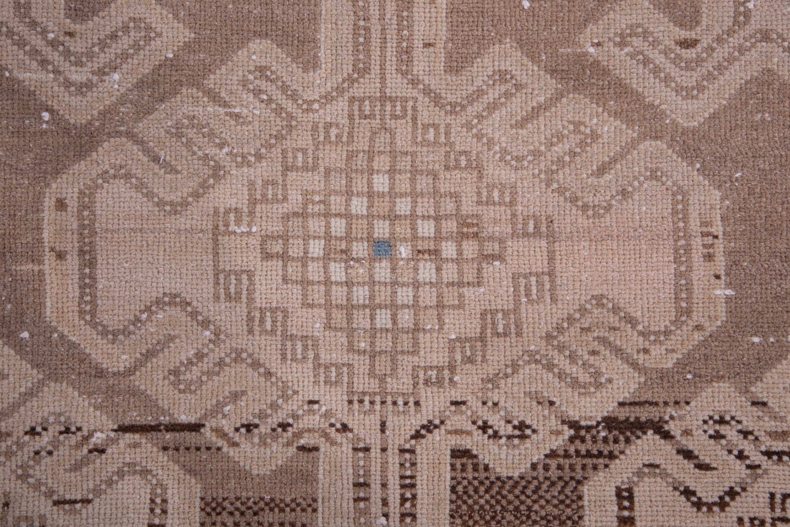 Persian Saveh runner rug in taupe and dusty blue, view 11 of 21