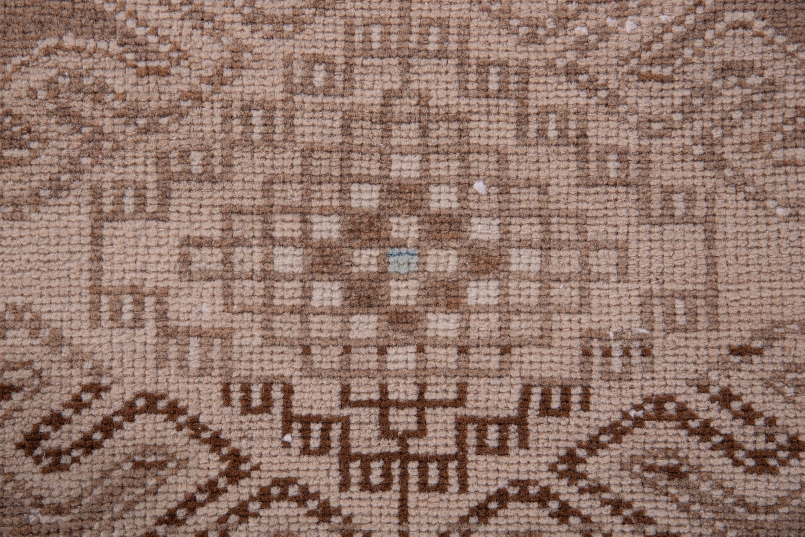 Persian Saveh runner rug in taupe and dusty blue, view 13 of 21