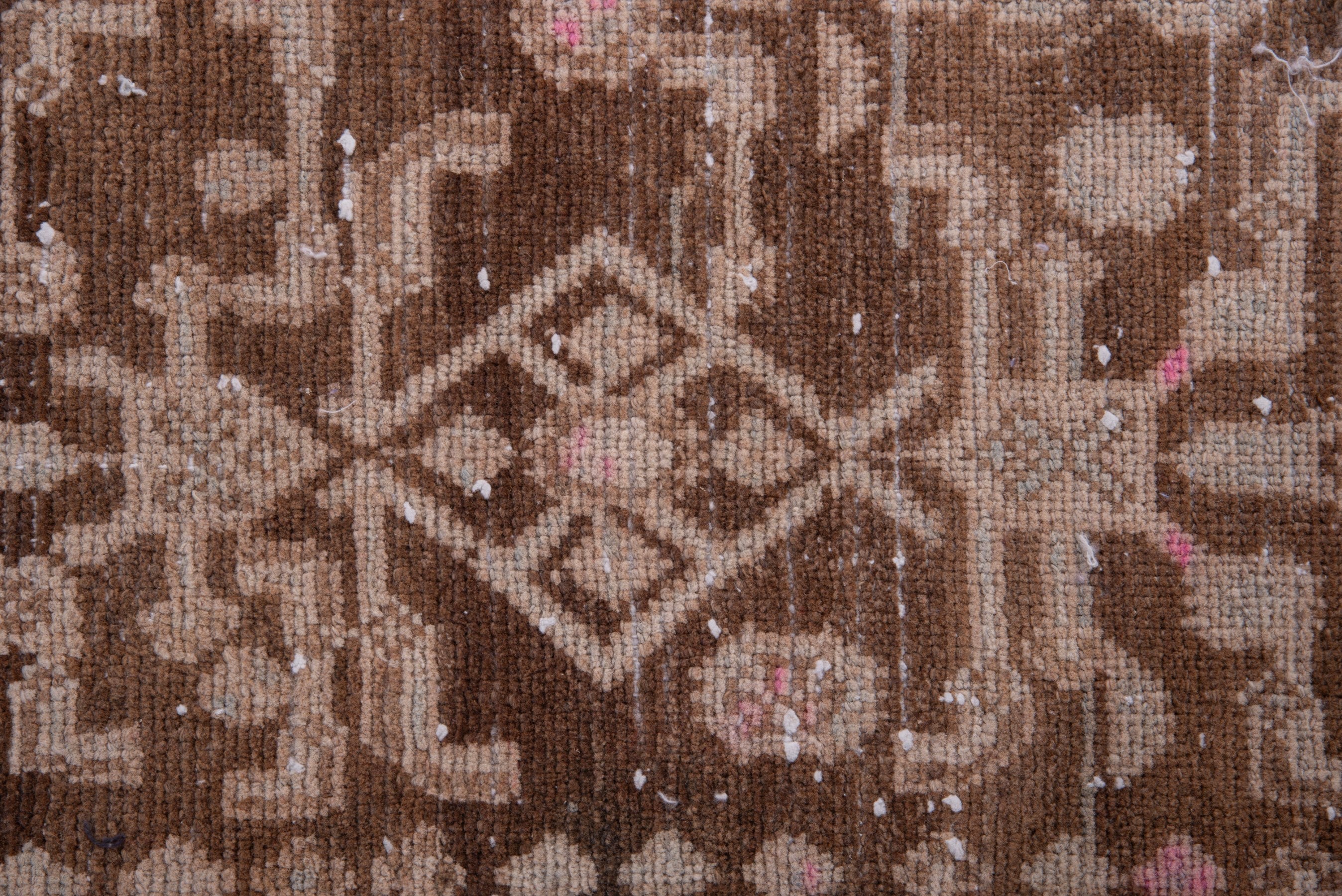 Persian Hamedan runner rug in burgundy and muted pink, view 11 of 17