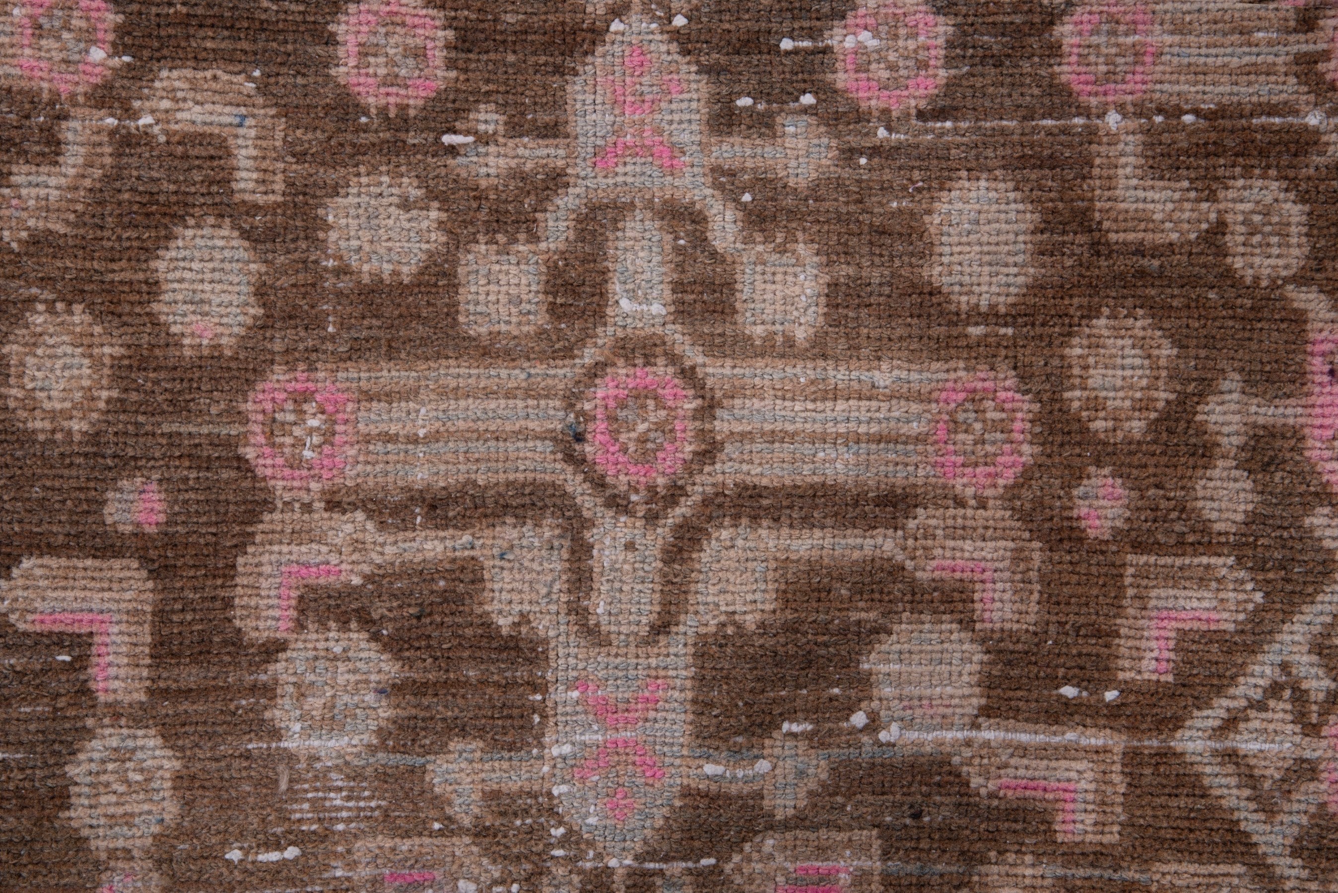 Persian Hamedan runner rug in burgundy and muted pink, view 13 of 17