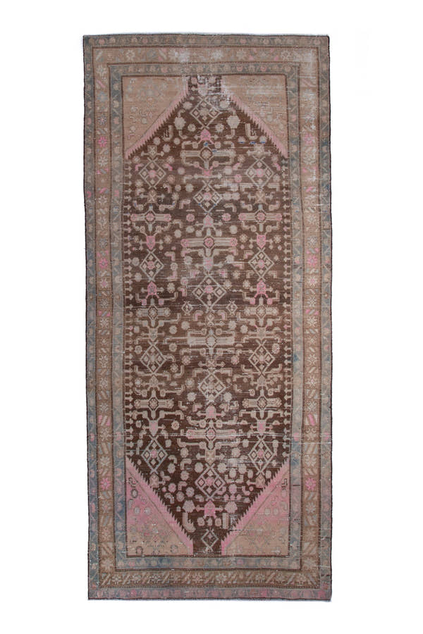 1387, Persian Hamadan Runner Rug