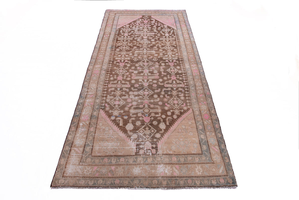 1387, Persian Hamadan Runner Rug