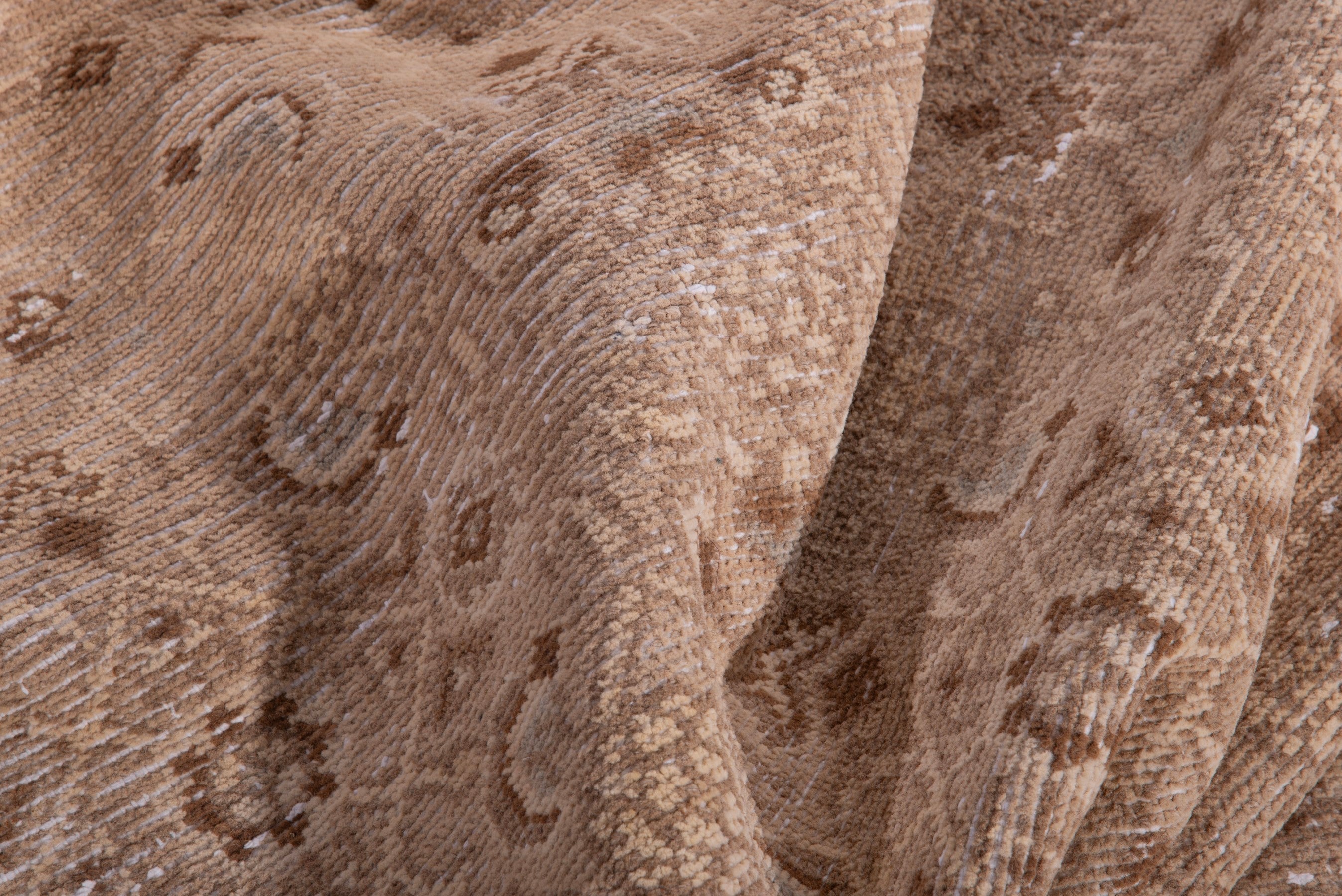 Persian Hamedan runner rug in taupe and greige, view 14 of 18