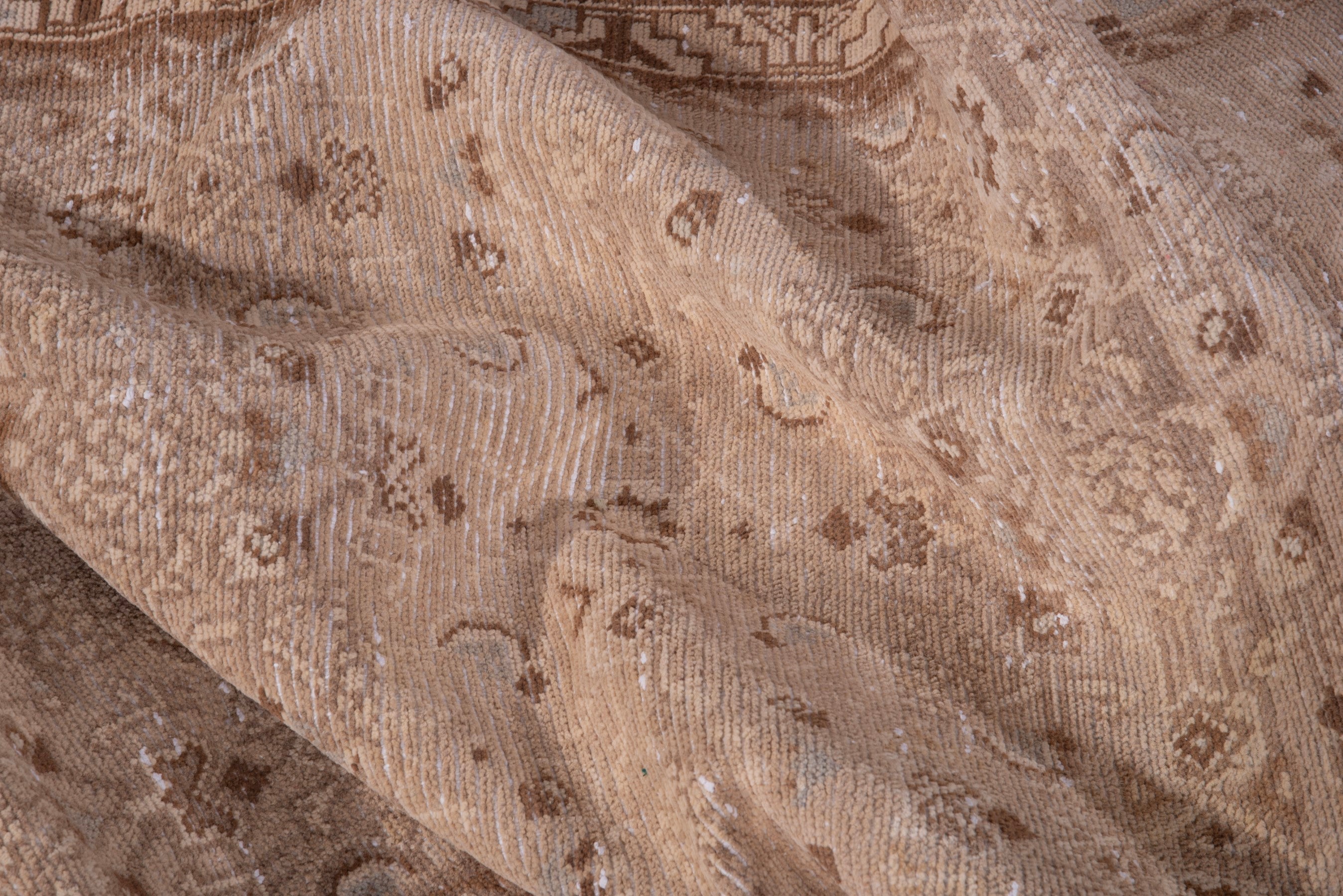 Persian Hamedan runner rug in taupe and greige, view 15 of 18