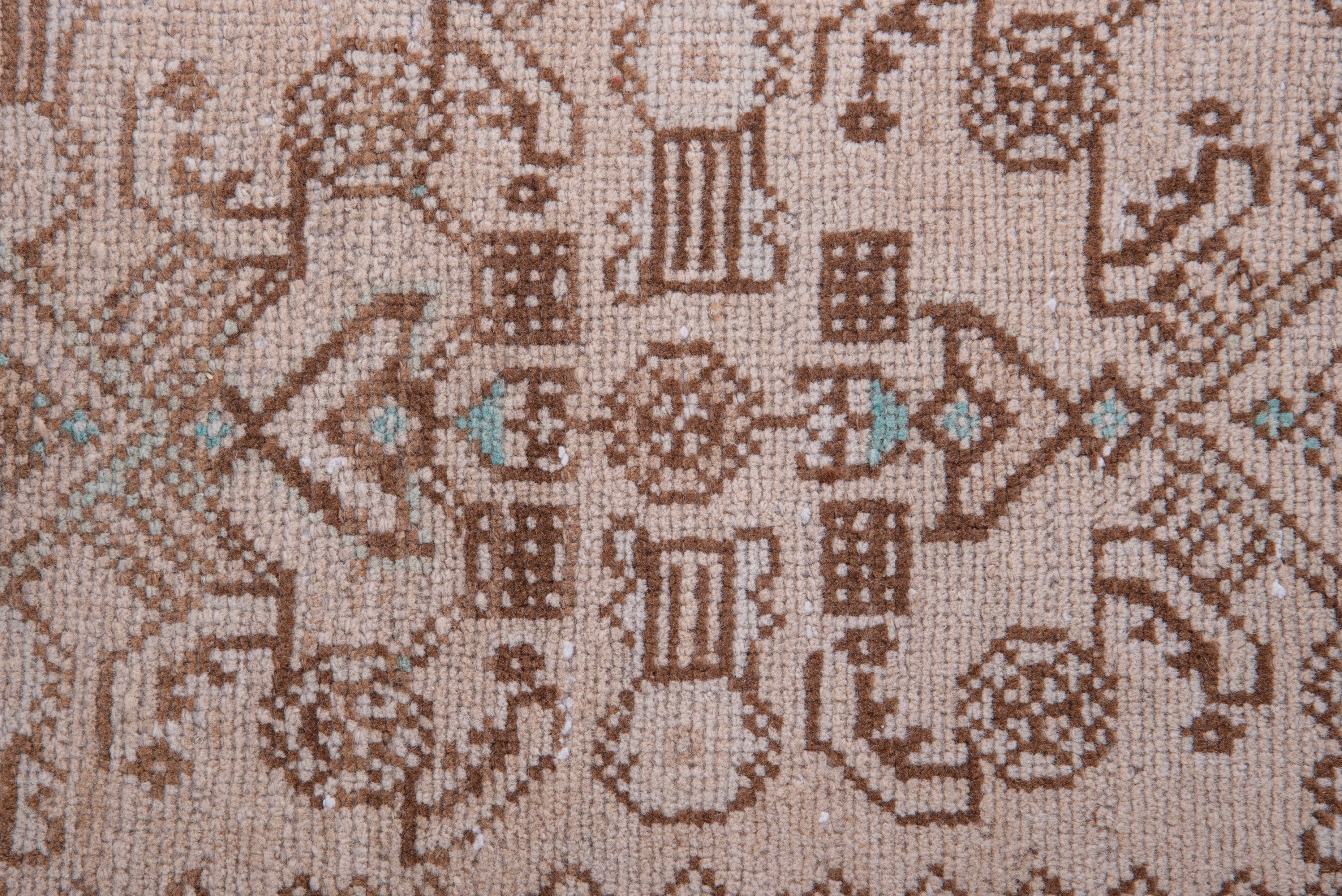 Persian Hamedan runner rug in tan and greige, view 10 of 17