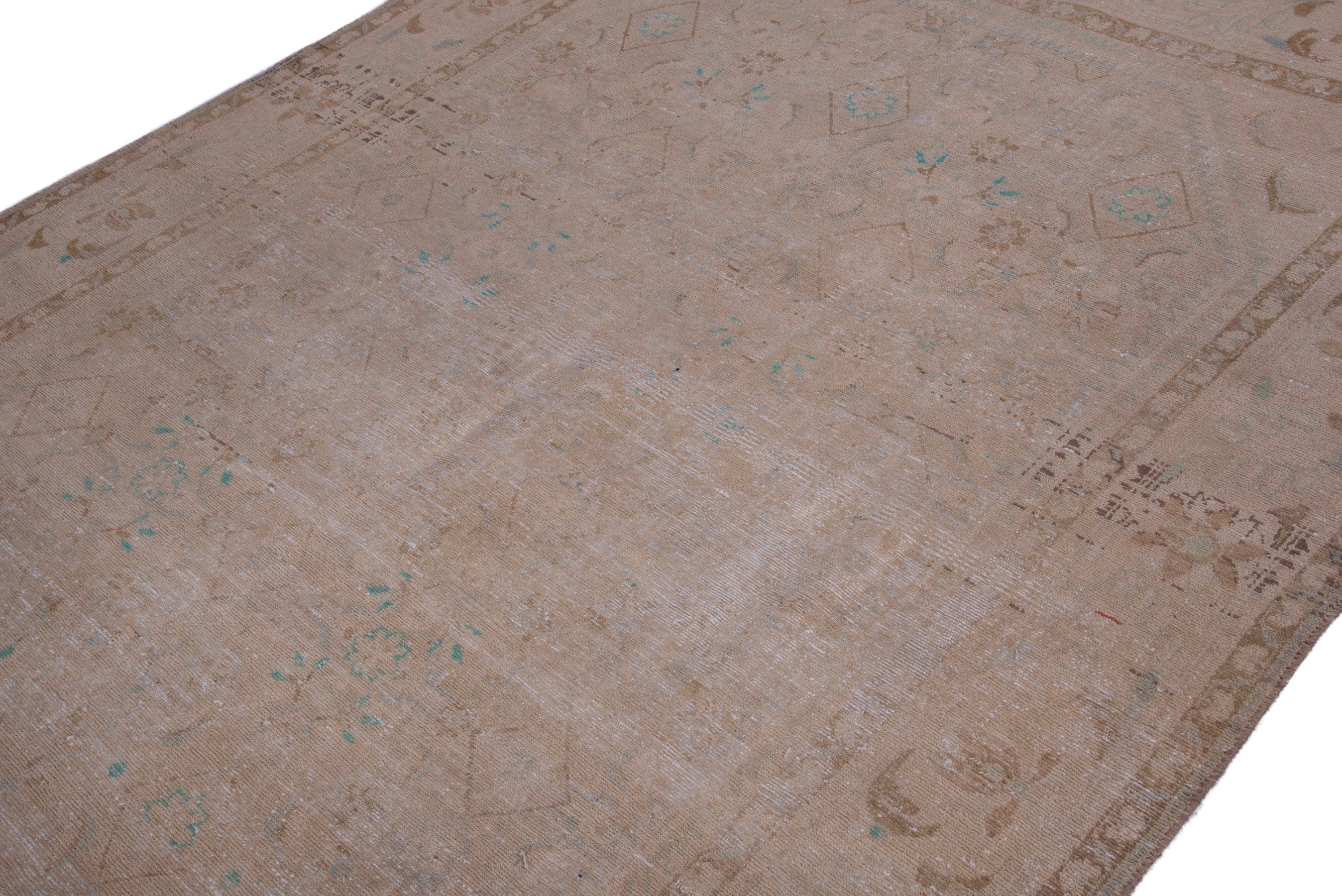 Persian Lilihan area rug in taupe and greige, view 6 of 21