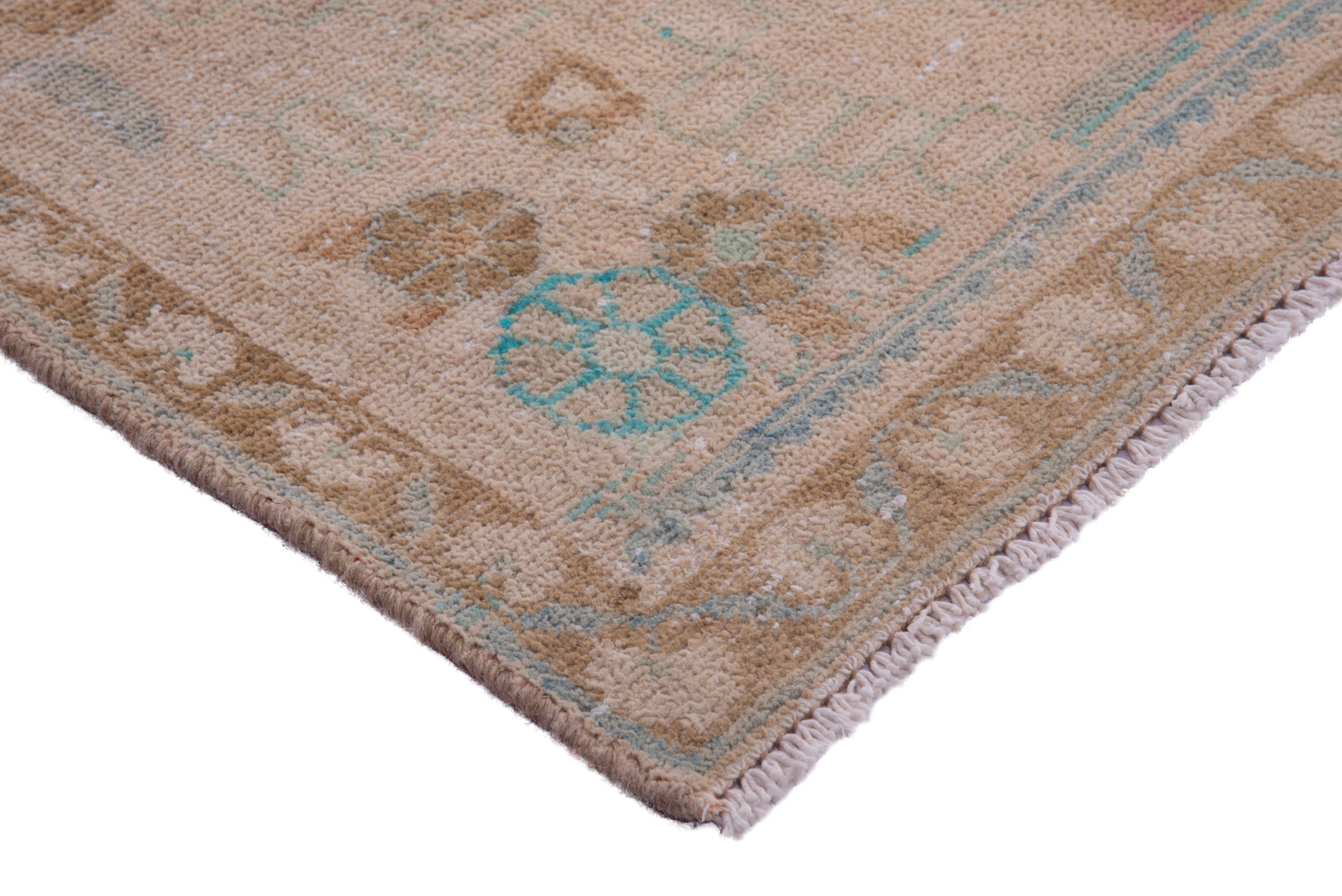 Persian Lilihan area rug in taupe and greige, view 4 of 21