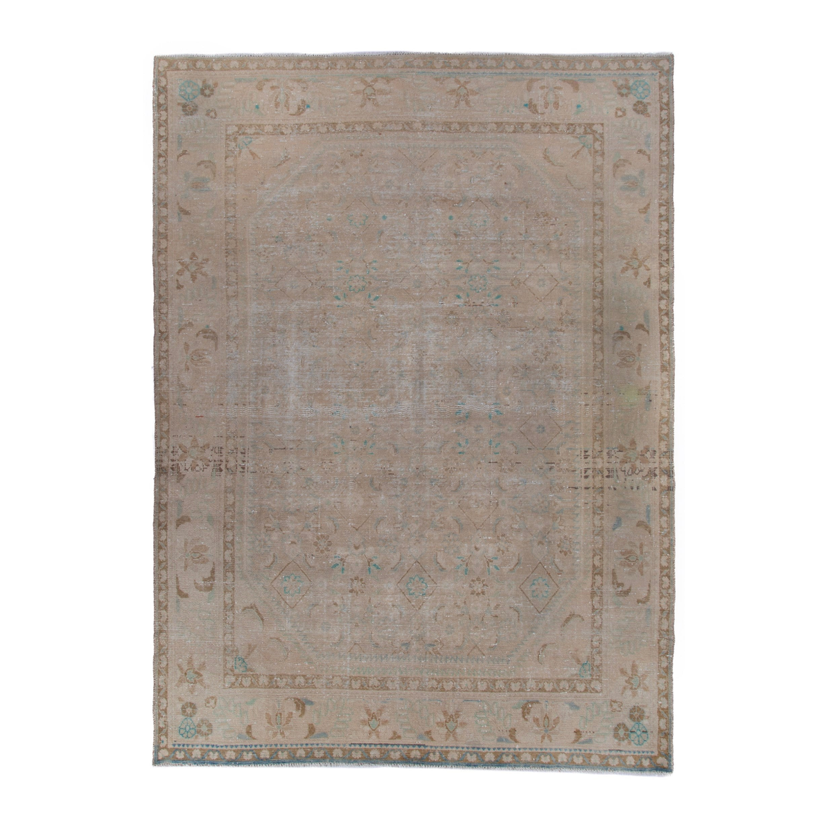 Persian Lilihan area rug in taupe and greige, 6'9" x 9'8"