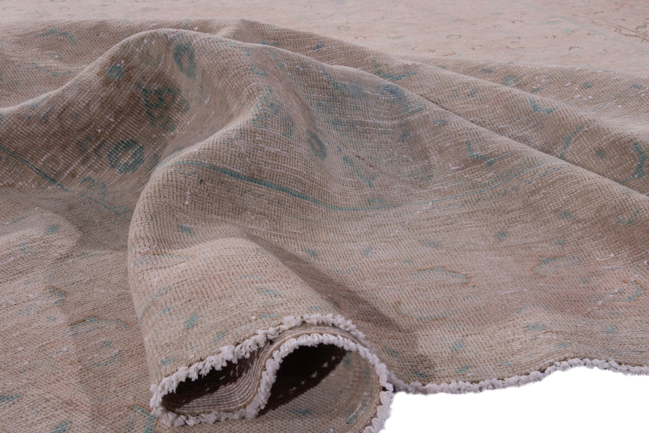Persian Mahal oversized rug in taupe and greige, view 16 of 18