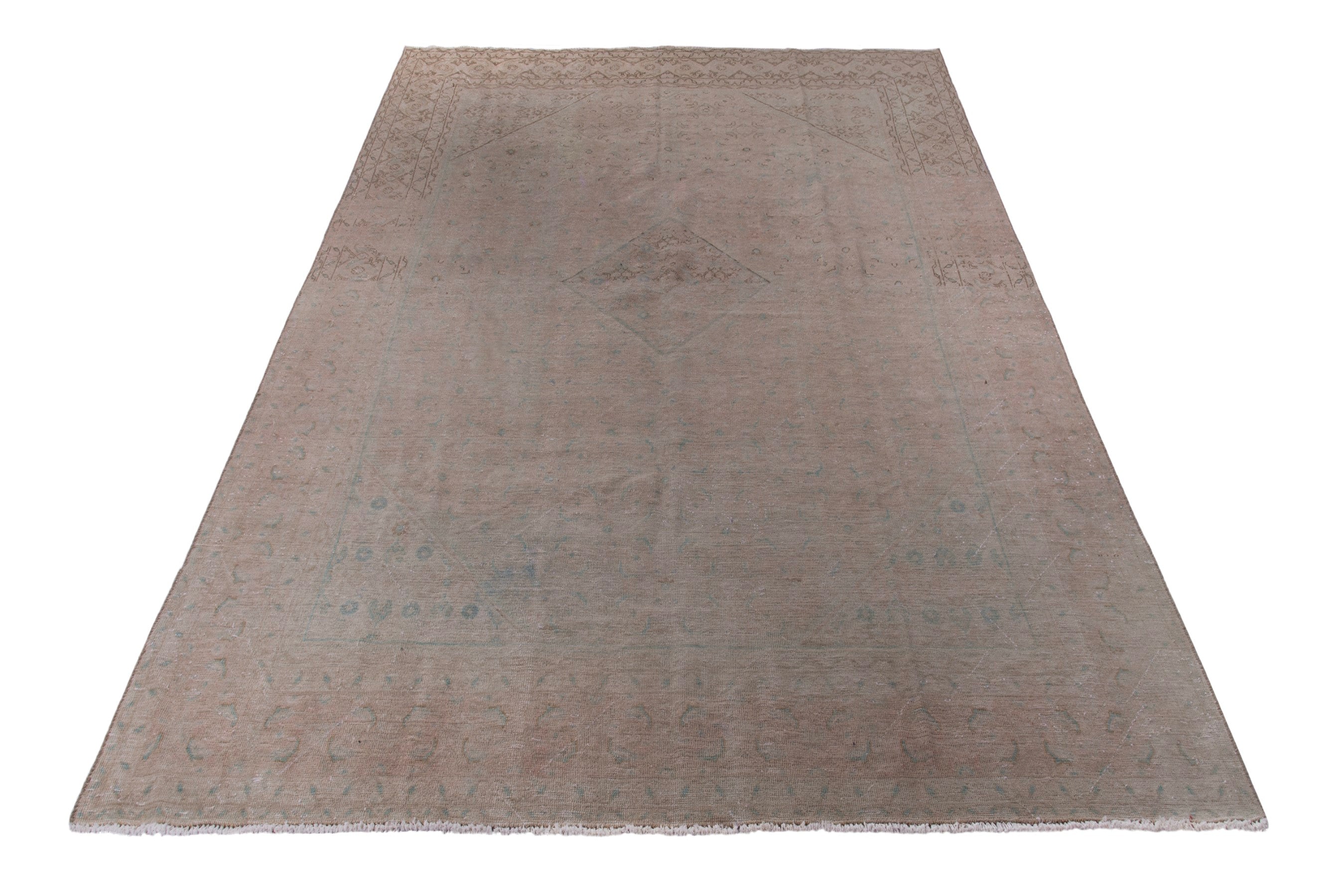 Persian Mahal oversized rug in taupe and greige, view 3 of 18
