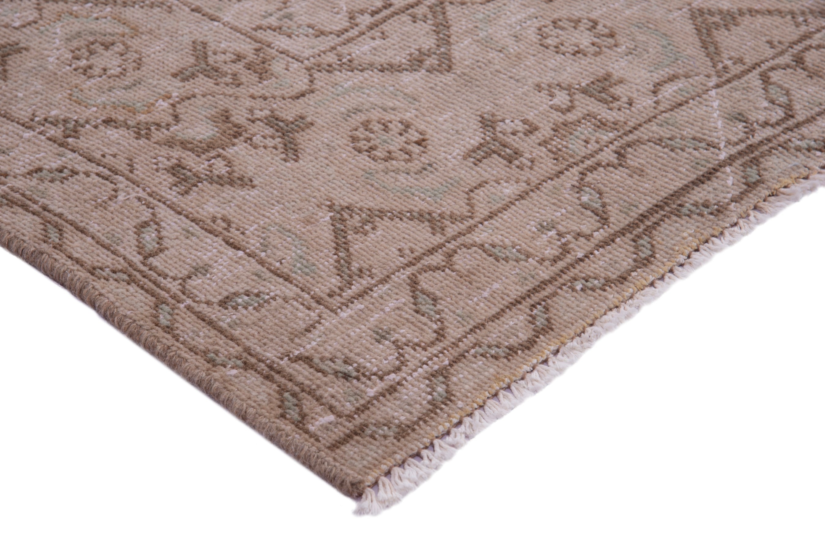 Persian Mahal oversized rug in taupe and greige, view 4 of 18
