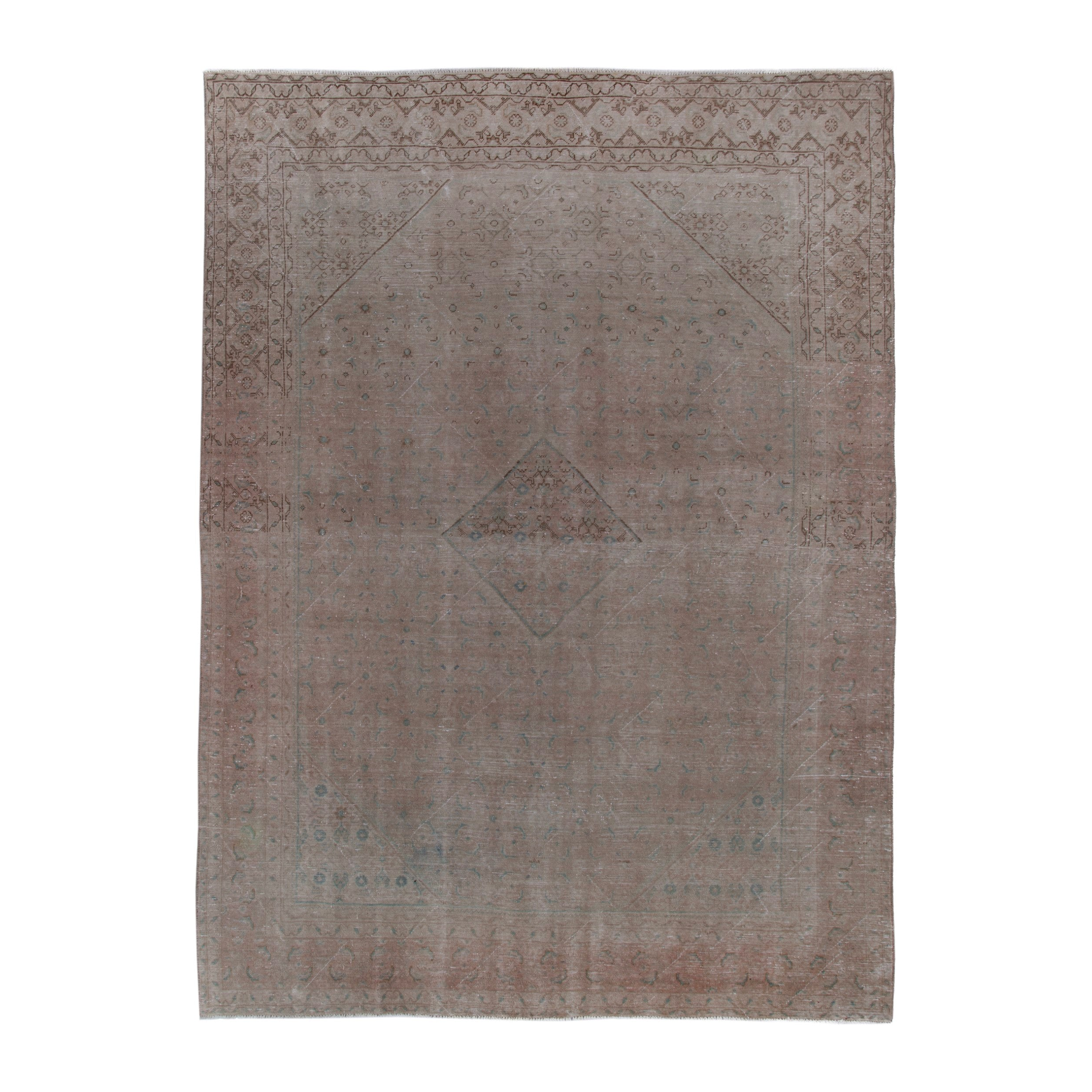 Persian Mahal oversized rug in taupe and greige, 9'4" x 12'8"