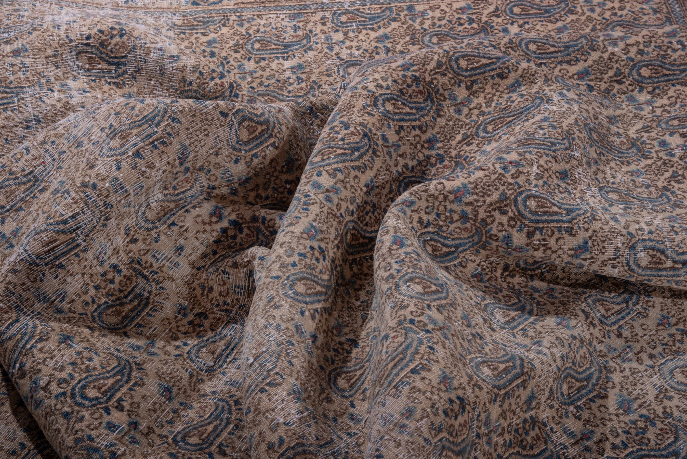 Persian Birjand oversized rug in taupe and greige, view 13 of 17