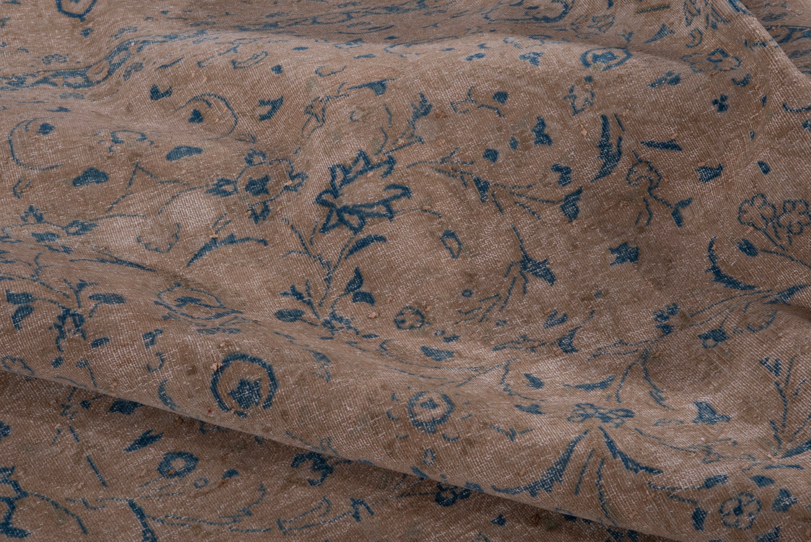 Persian oversized rug in tan and greige, view 14 of 17