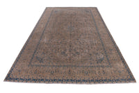 Turkish Anatolian oversized rug in tan and greige, view 11 of 18