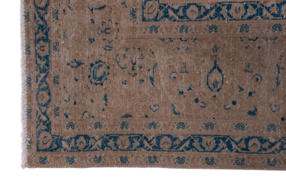 Turkish Anatolian oversized rug in tan and greige, view 14 of 18