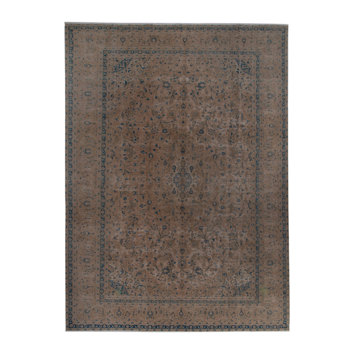 Turkish Anatolian oversized rug in tan and greige, 9'6" x 12'11"