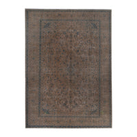 Turkish Anatolian oversized rug in tan and greige, 9'6" x 12'11"